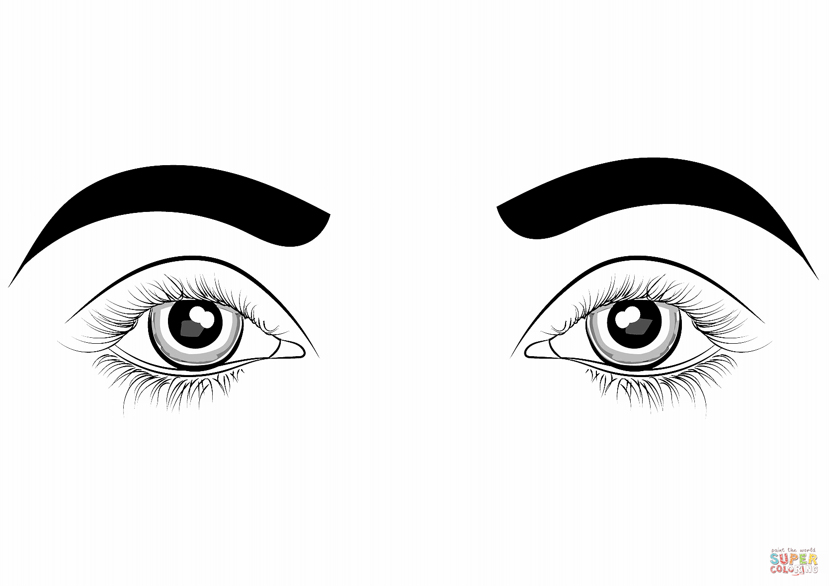 coloring pages of eyes