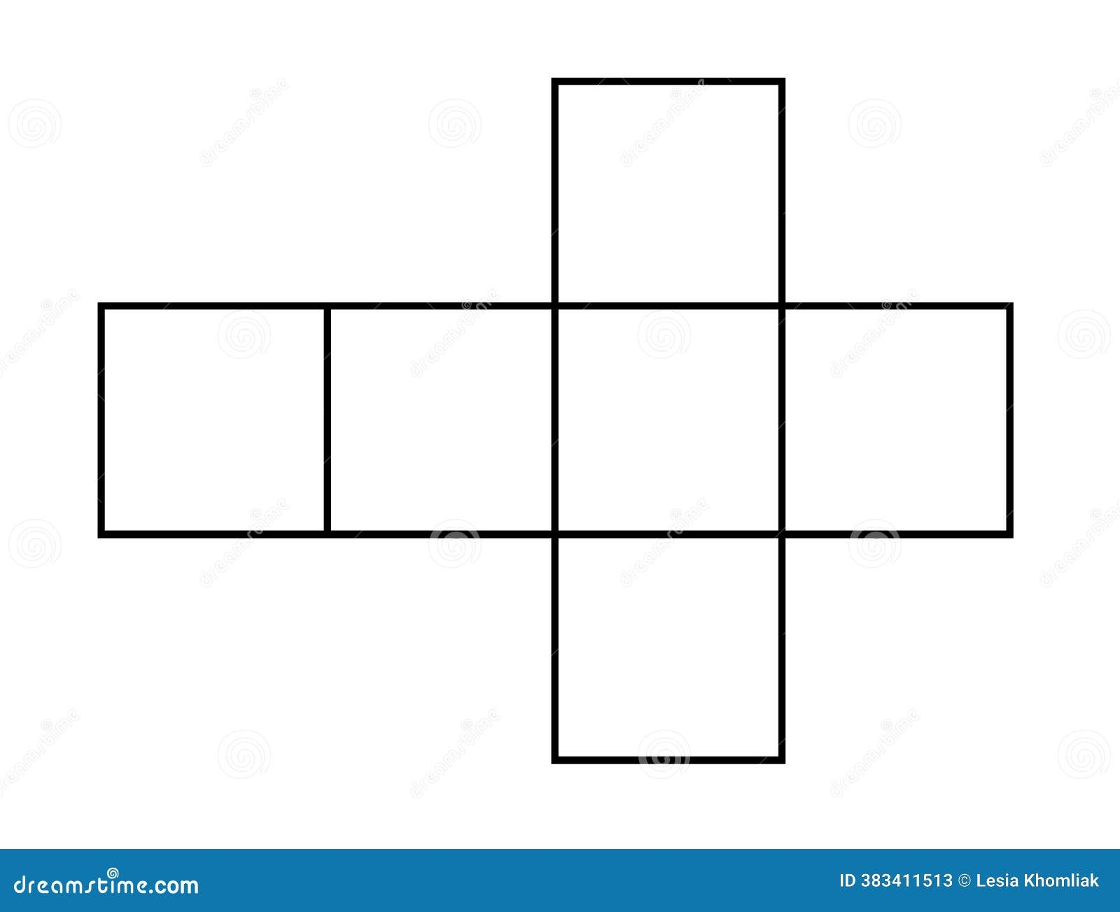 cube shape template printable