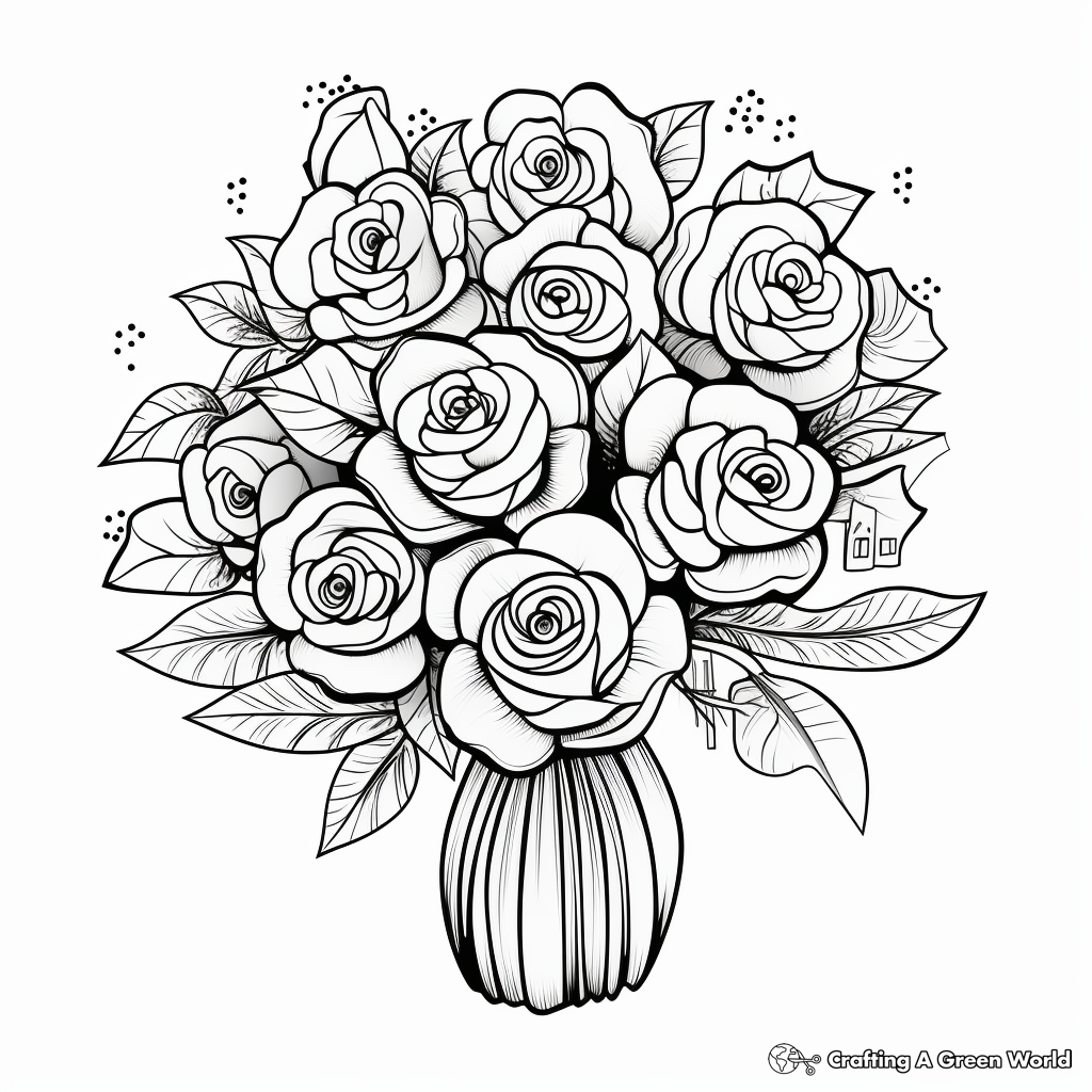 flower bunch coloring pages flower bunch coloring pages