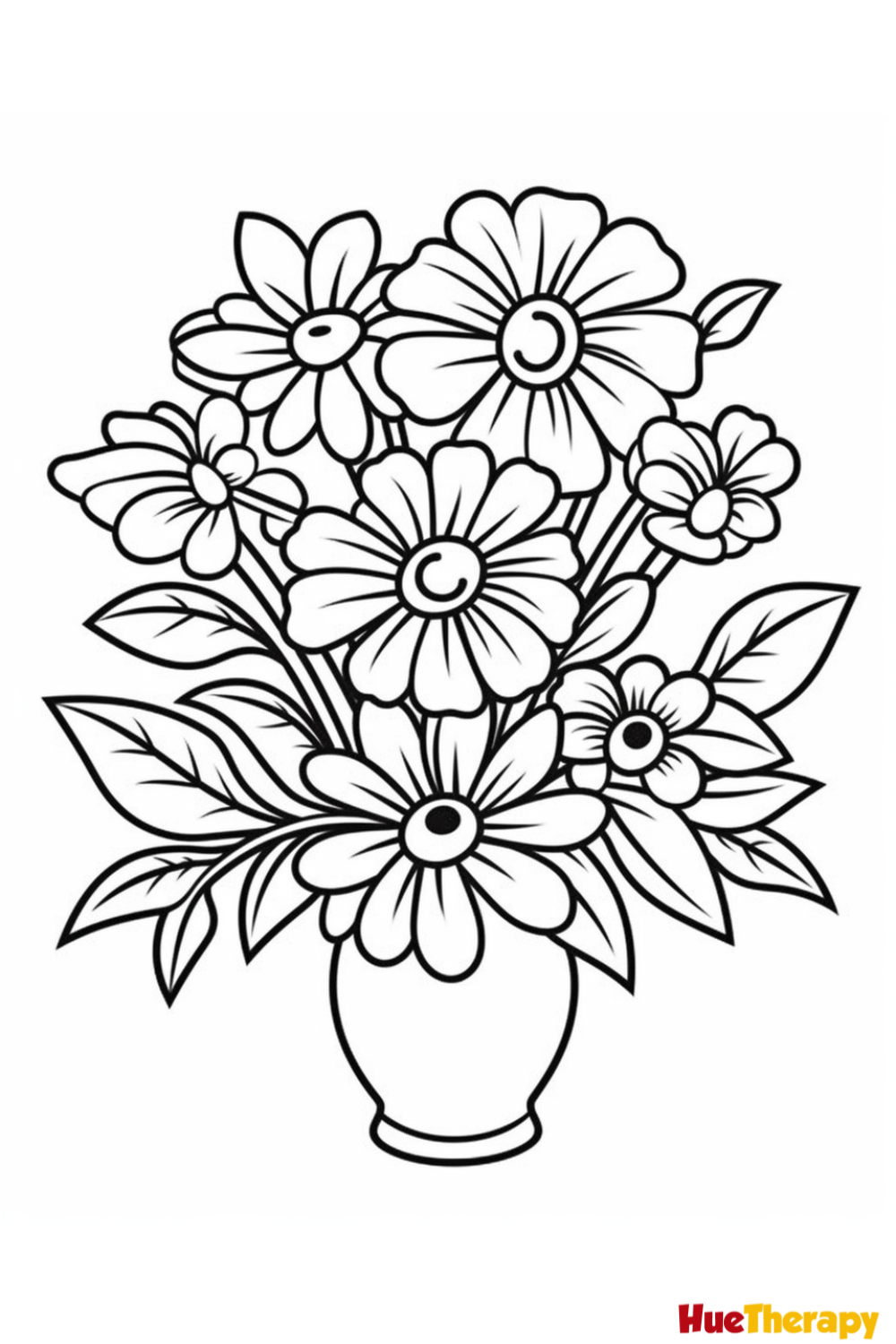 printable flowers to color