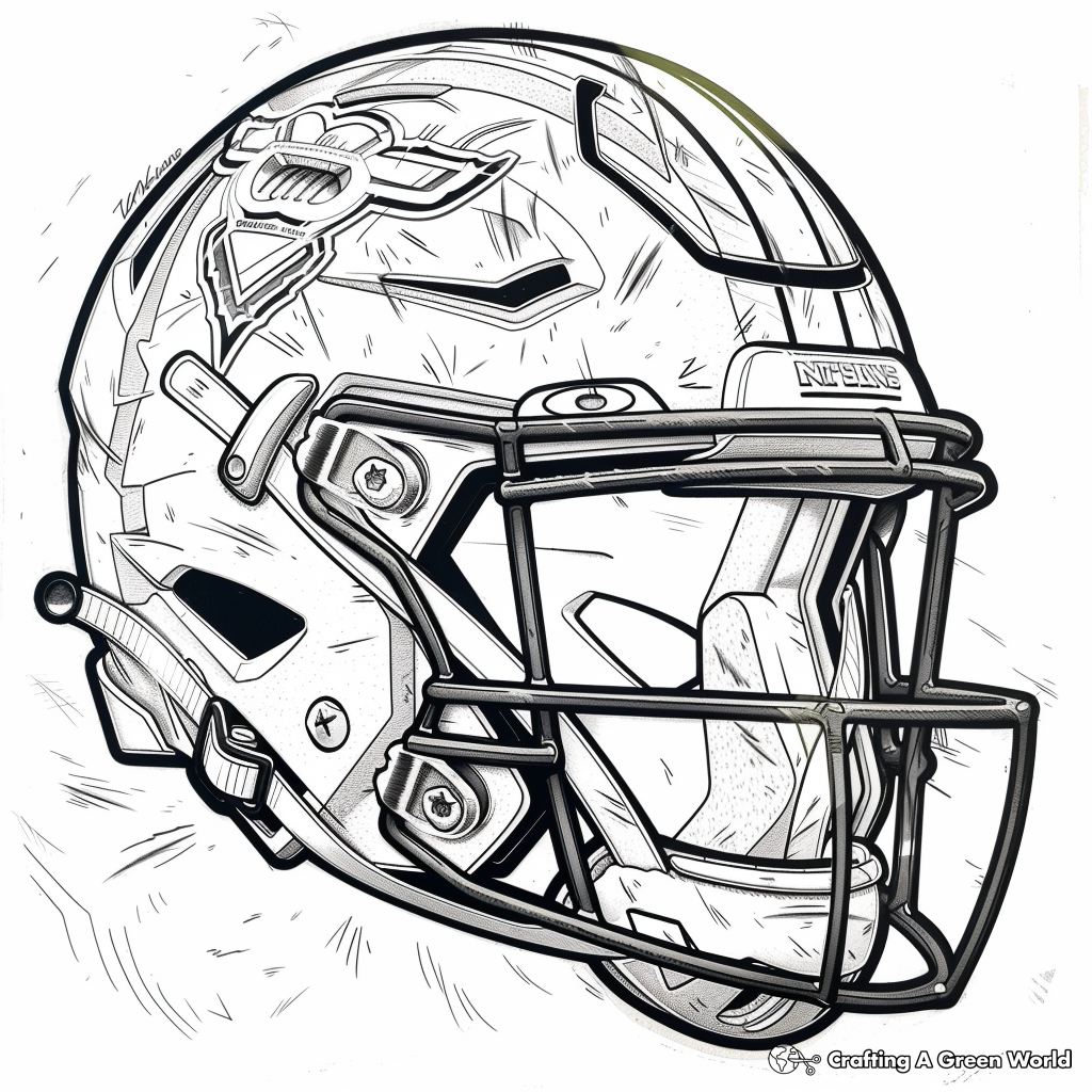 football helmet color page