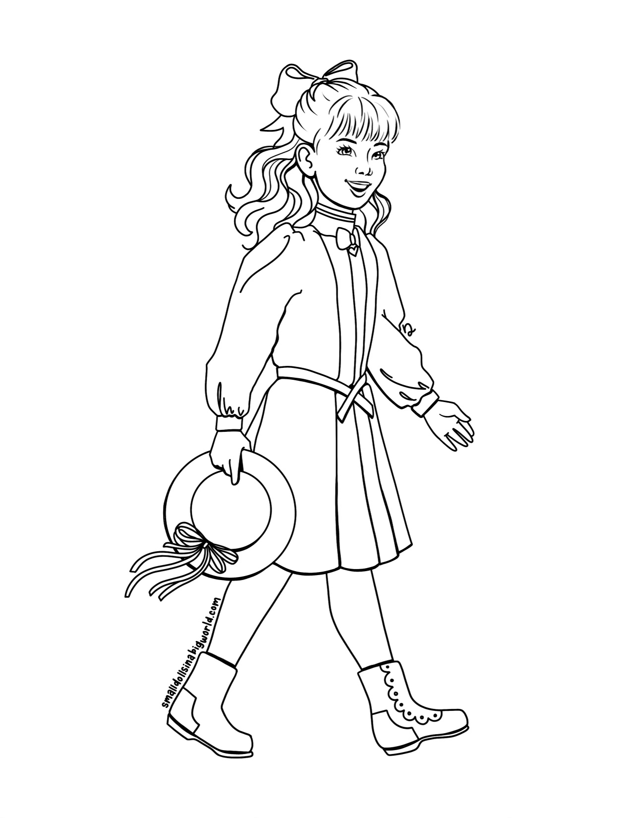 Free American Girl Coloring Pages Free American Girl Coloring Pages