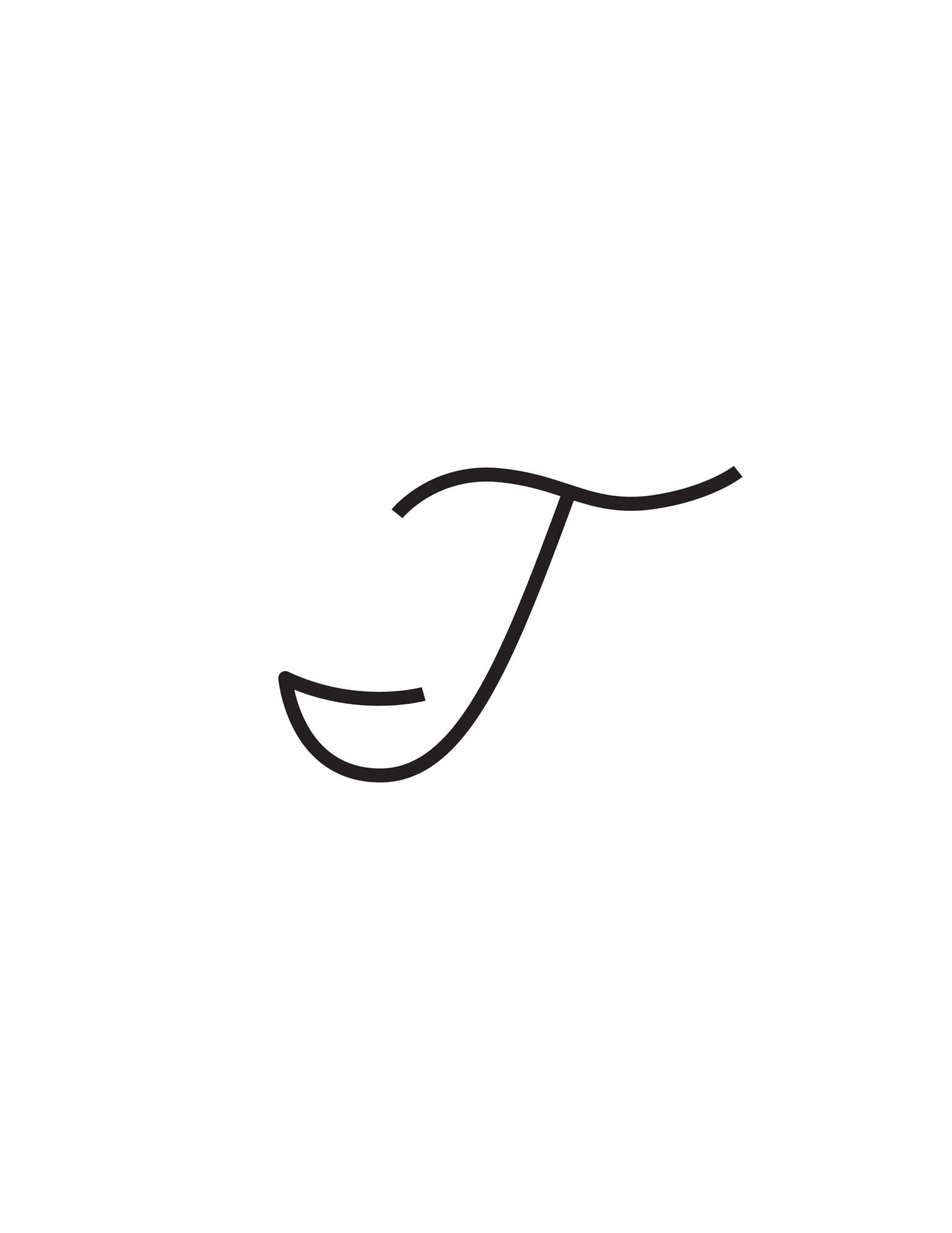 Free Cursive Letters Printable Capital T