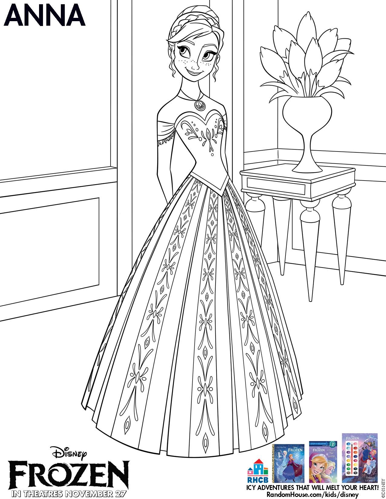 Free Disney s FROZEN Printable Coloring Pages Activity Sheets For Kids 