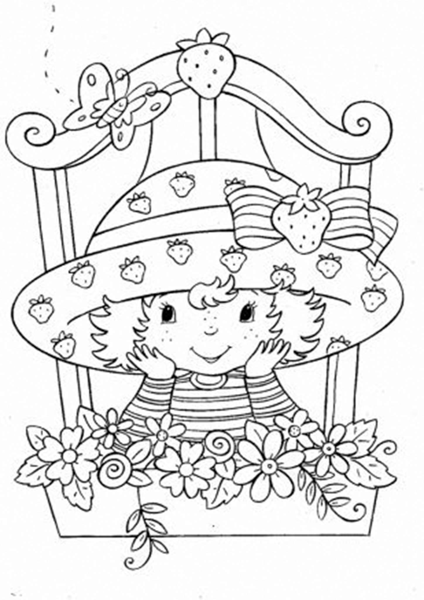 strawberry shortcake coloring pages strawberry shortcake coloring pages