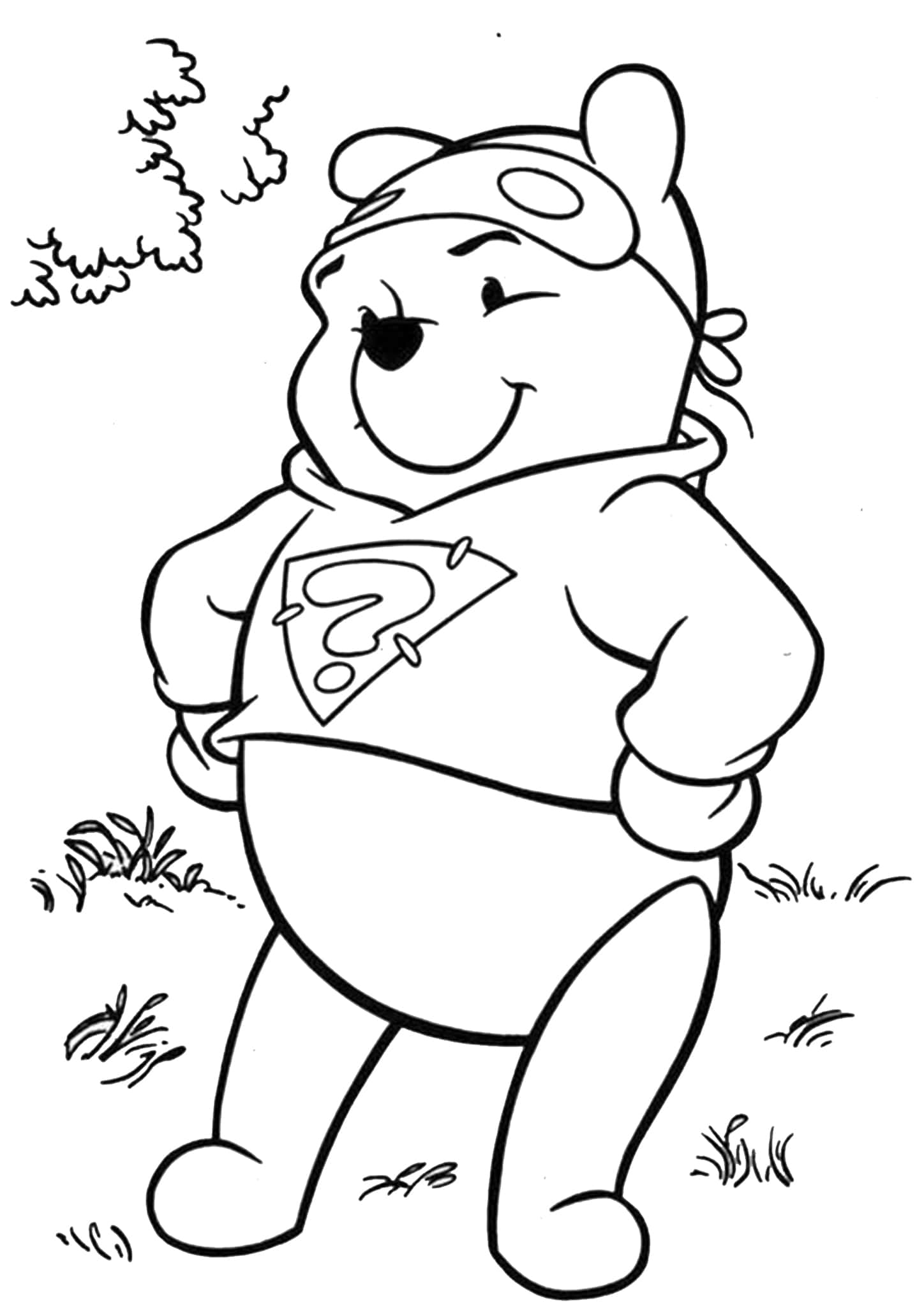 pooh pictures to color