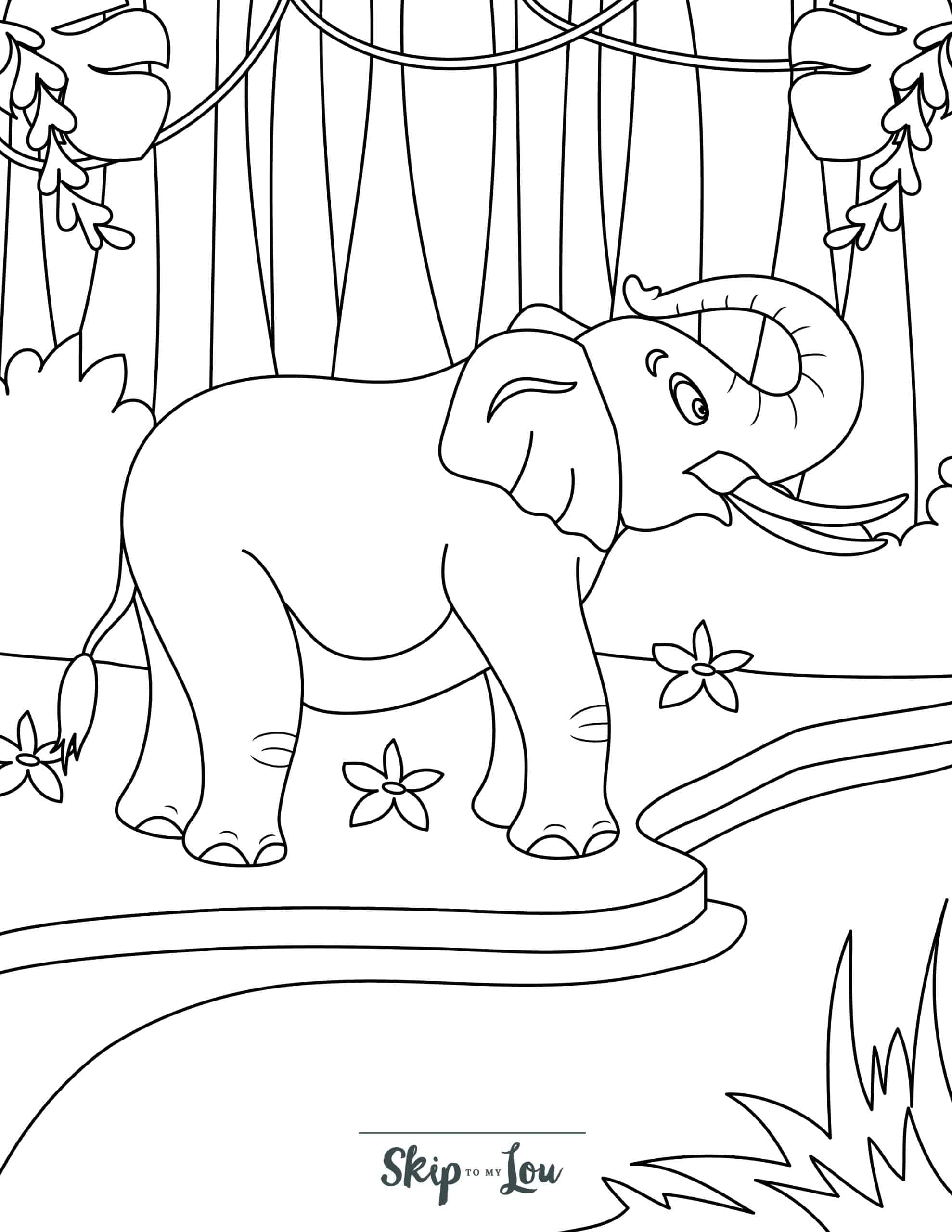 coloring book pages of elephants coloring book pages of elephants