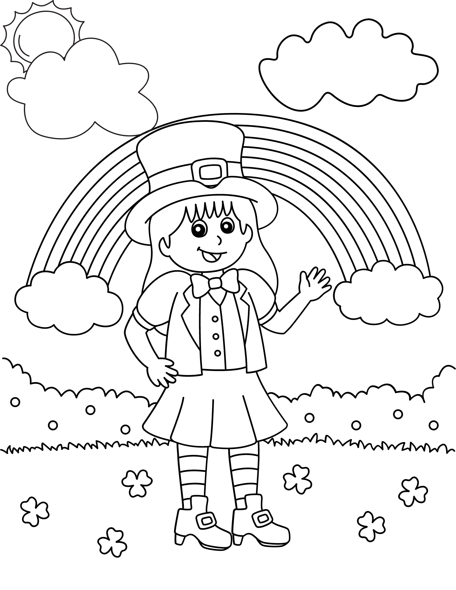 Free Leprechaun Coloring Pages Easy Crafts For Kids Free Leprechaun Coloring Pages Easy Crafts For Kids