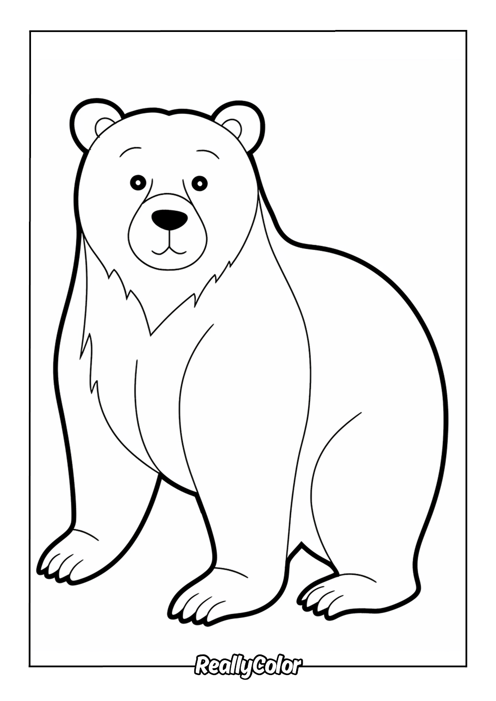 Free Printable Brown Bear Coloring Pages