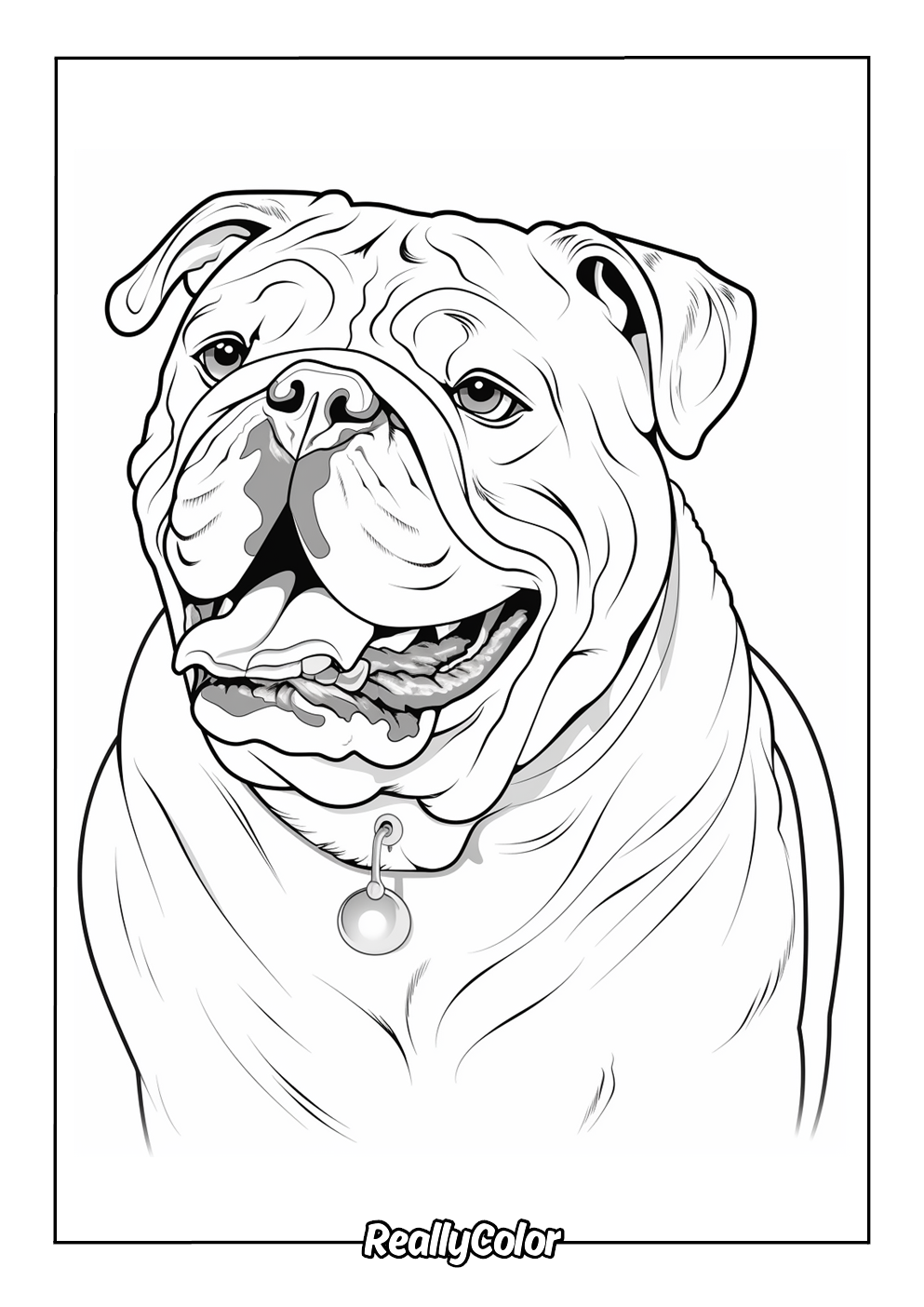 Free Printable Bulldog Coloring Pages