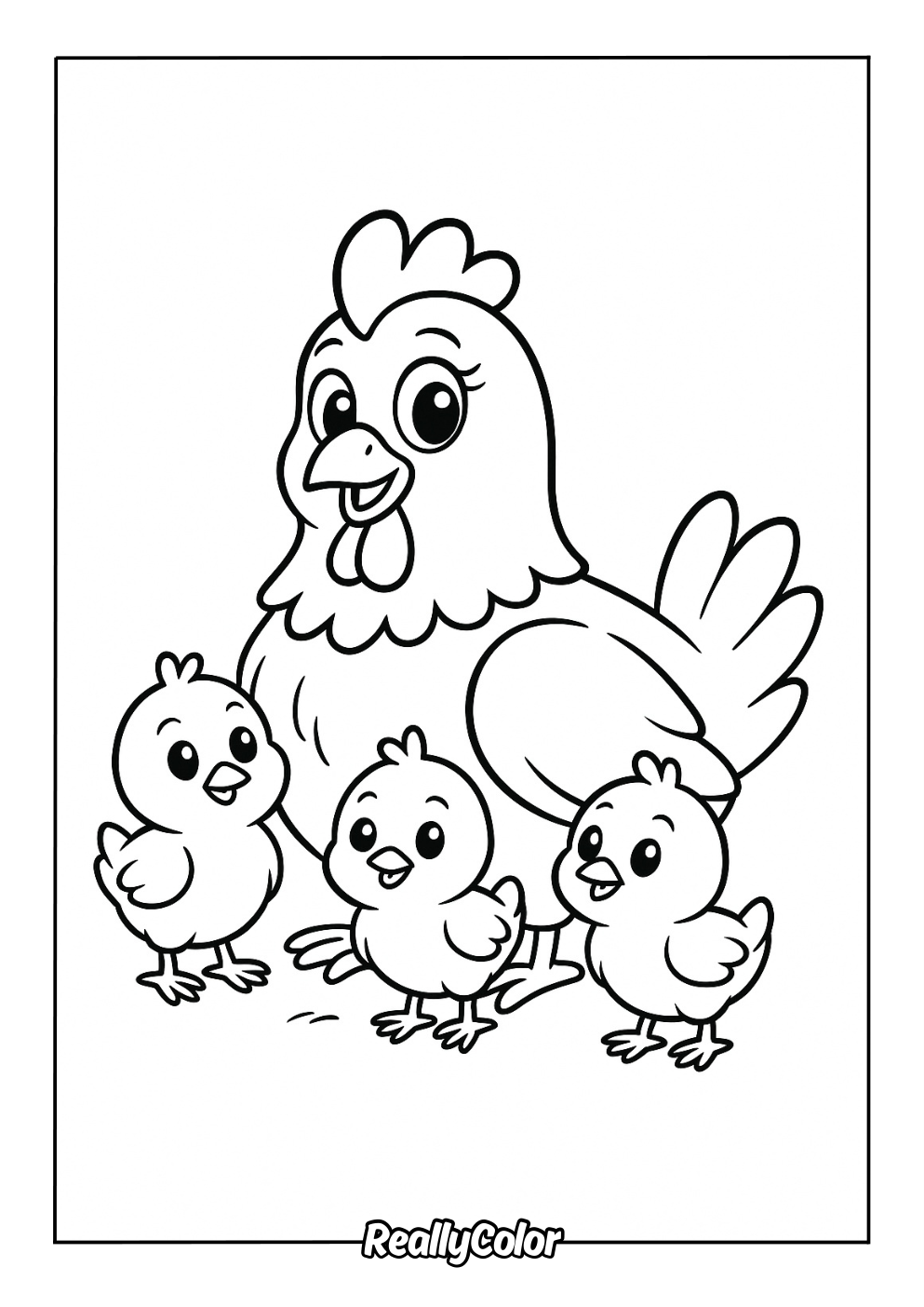 Free Printable Chicken Coloring Pages Free Printable Chicken Coloring Pages