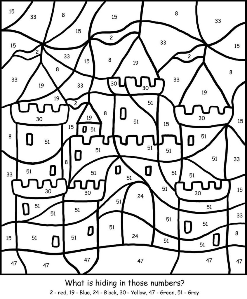 coloring pages color by number