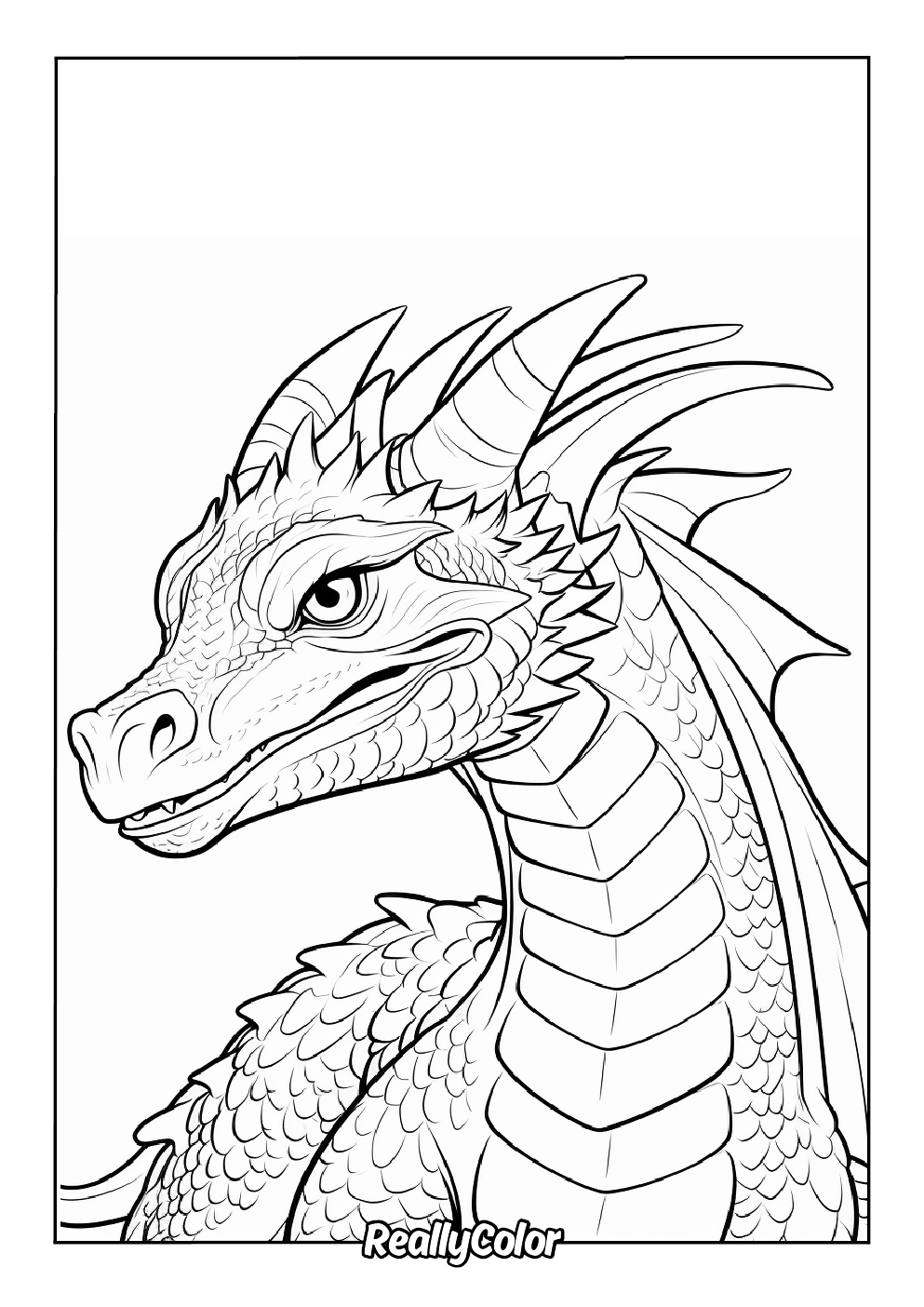 Free Printable Dragon Coloring Pages