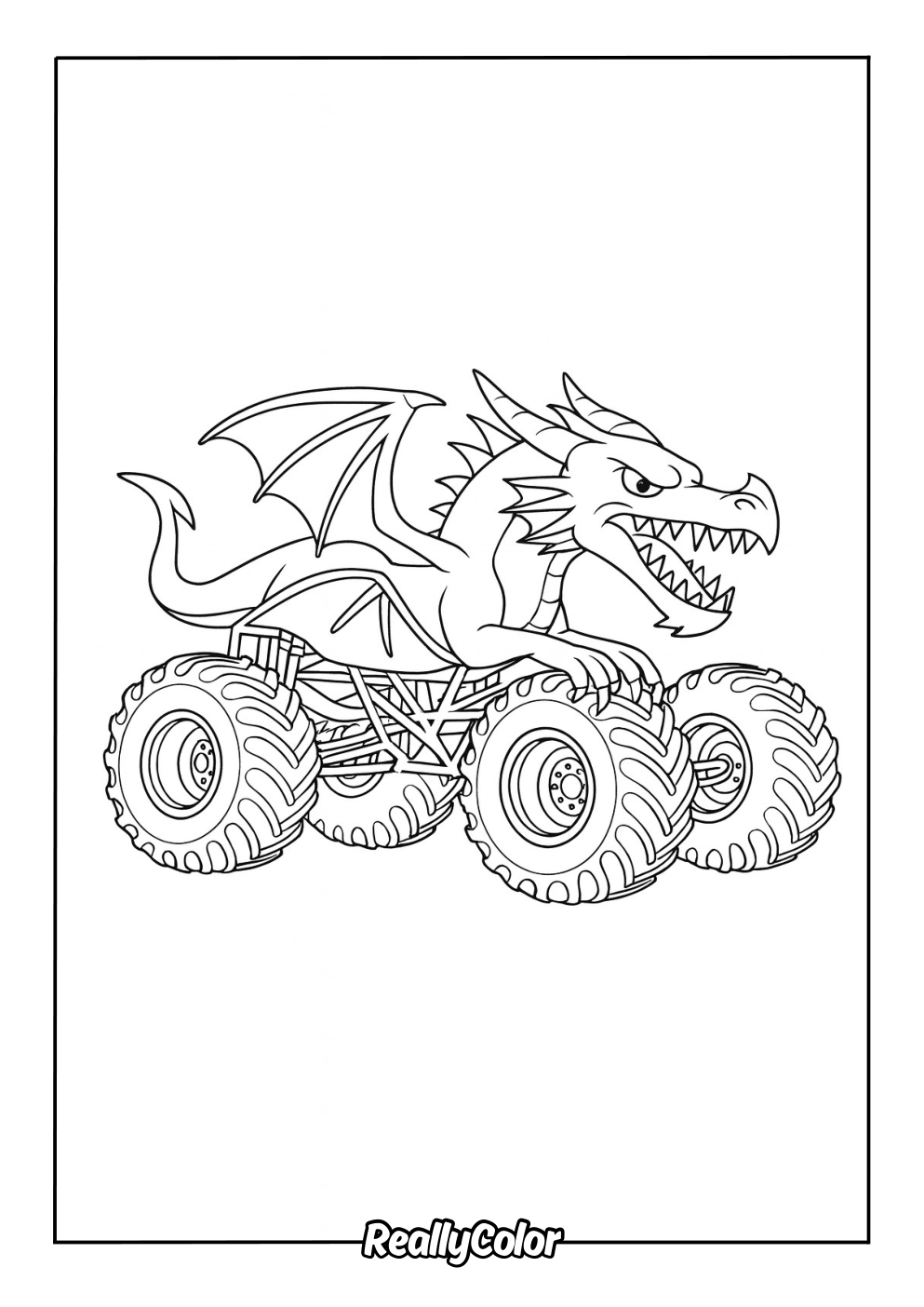 Free Printable Monster Truck Coloring Pages