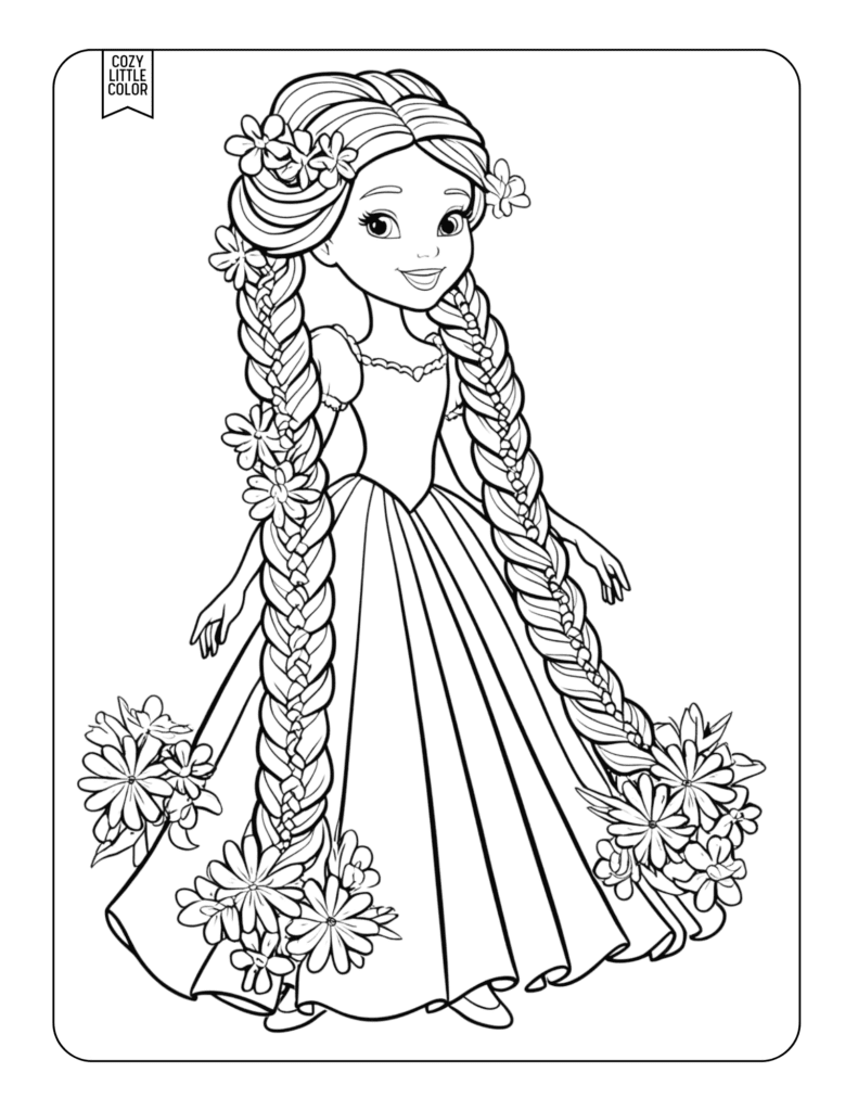 Free Printable Princess Coloring Pages Free Printable Princess Coloring Pages