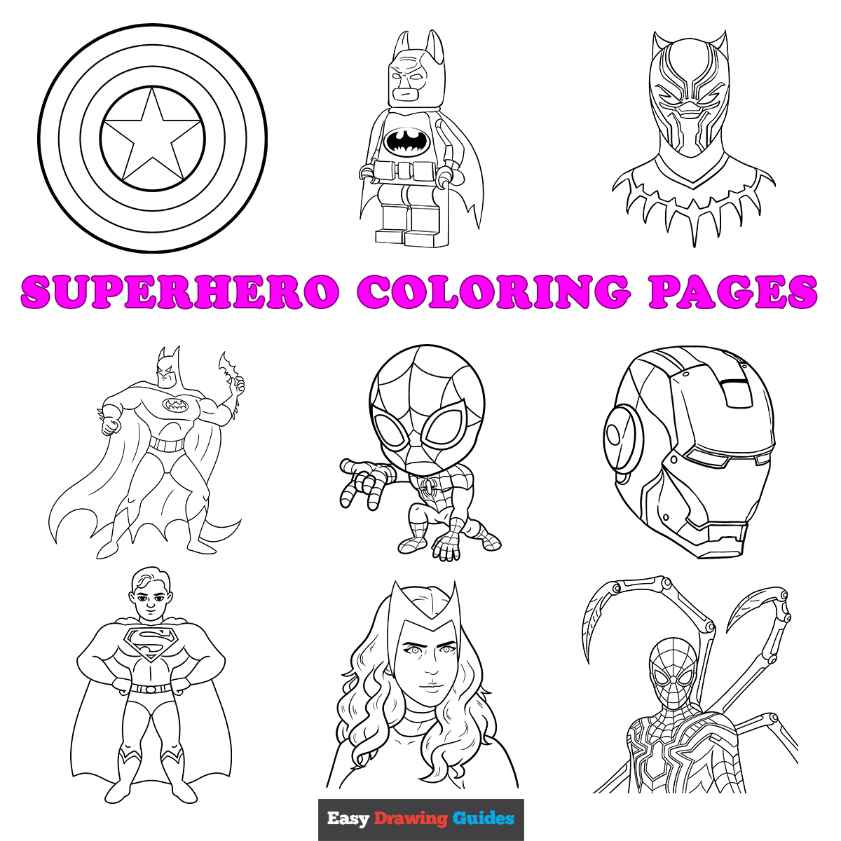 Free Printable Superhero Coloring Pages For Kids Free Printable Superhero Coloring Pages For Kids