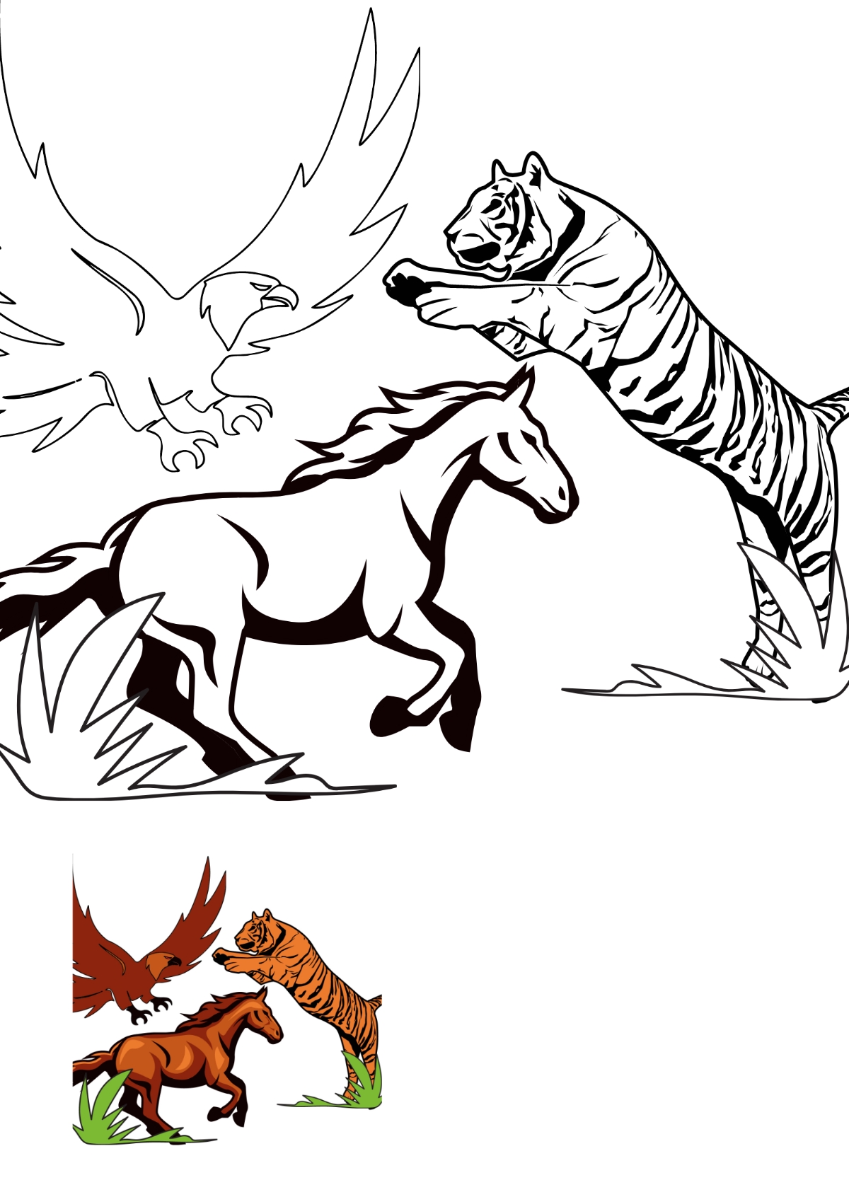 coloring pages realistic animals coloring pages realistic animals