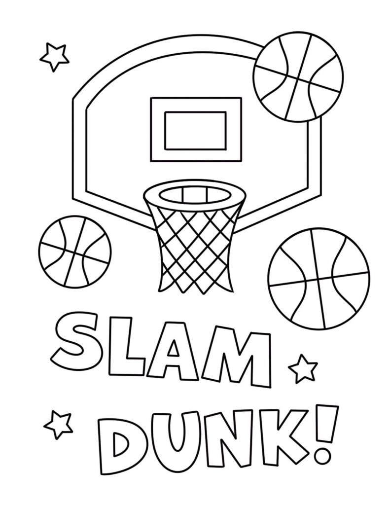 coloring pages for sports
