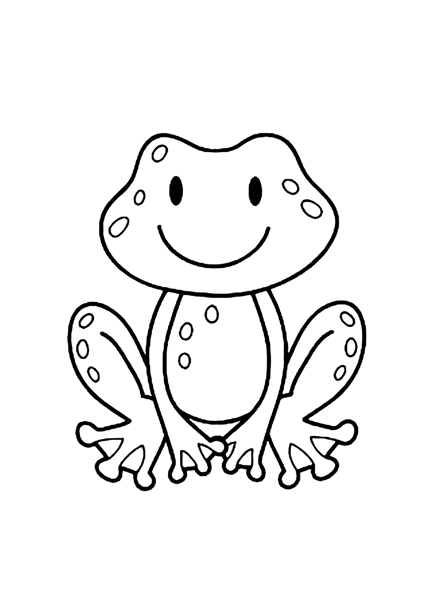 Frog Coloring Page For Children Frog Coloring Pages Frog Coloring Page For Children Frog Coloring Pages