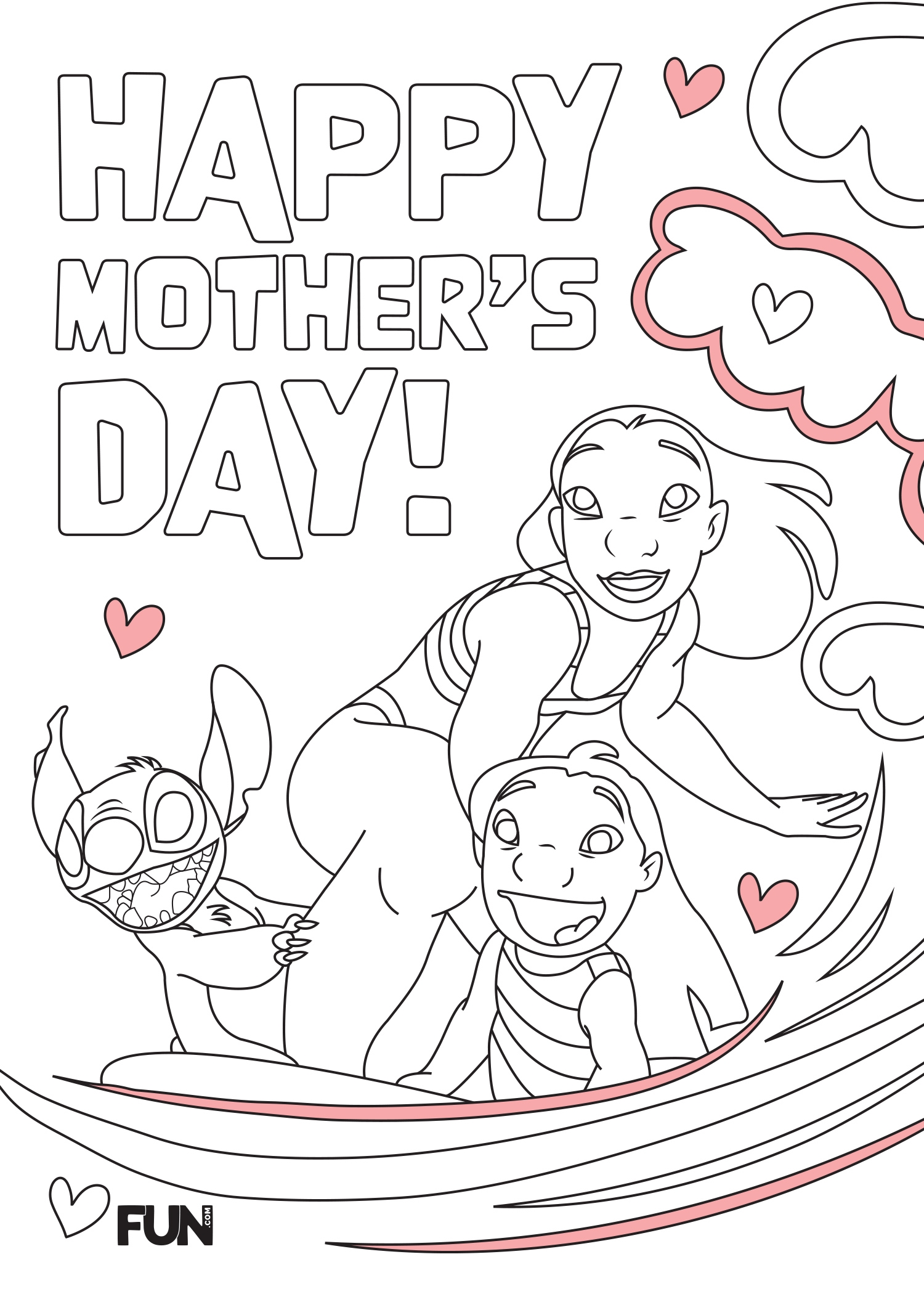 happy mothers day coloring