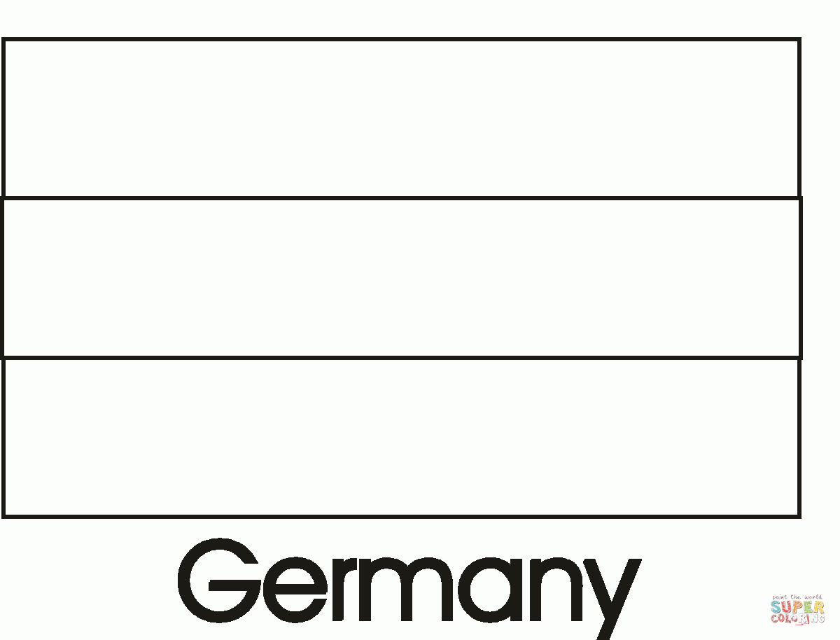 German Flag Coloring Page High Quality Image