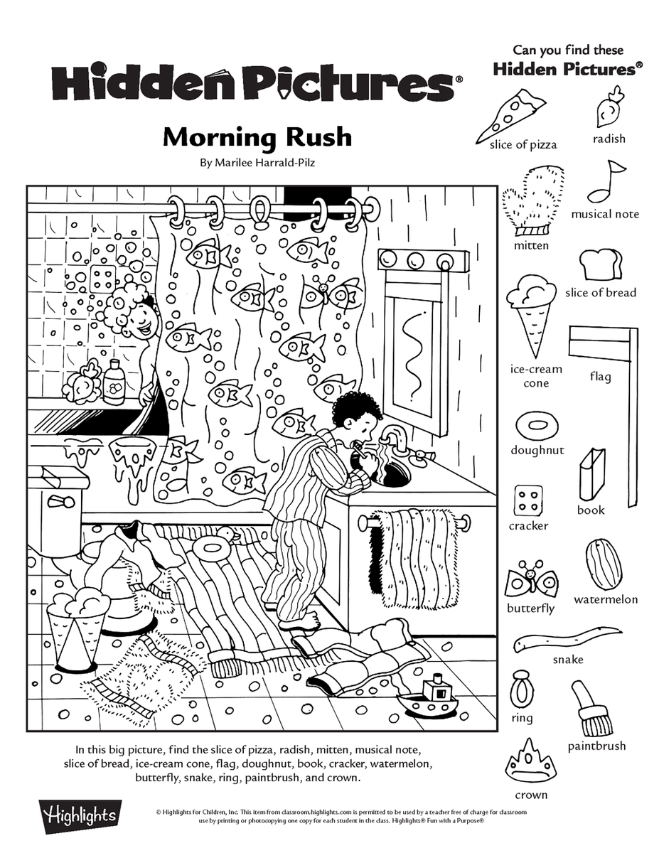 hidden puzzle pictures printable