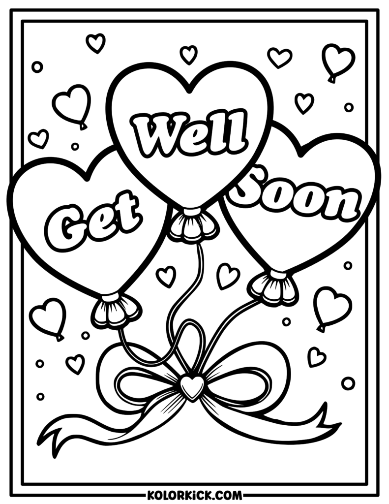 get well coloring pages get well coloring pages