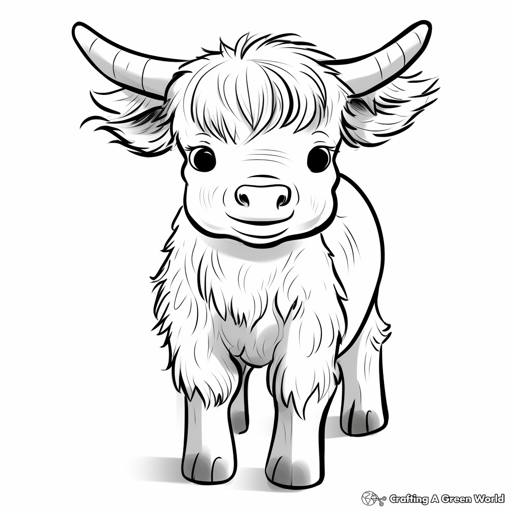 coloring pages of cattle