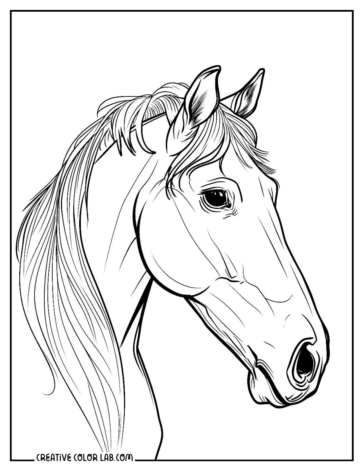horse coloring pages printable