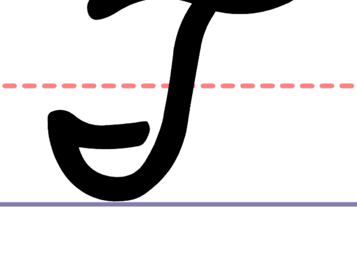 How To Write A Cursive Uppercase T