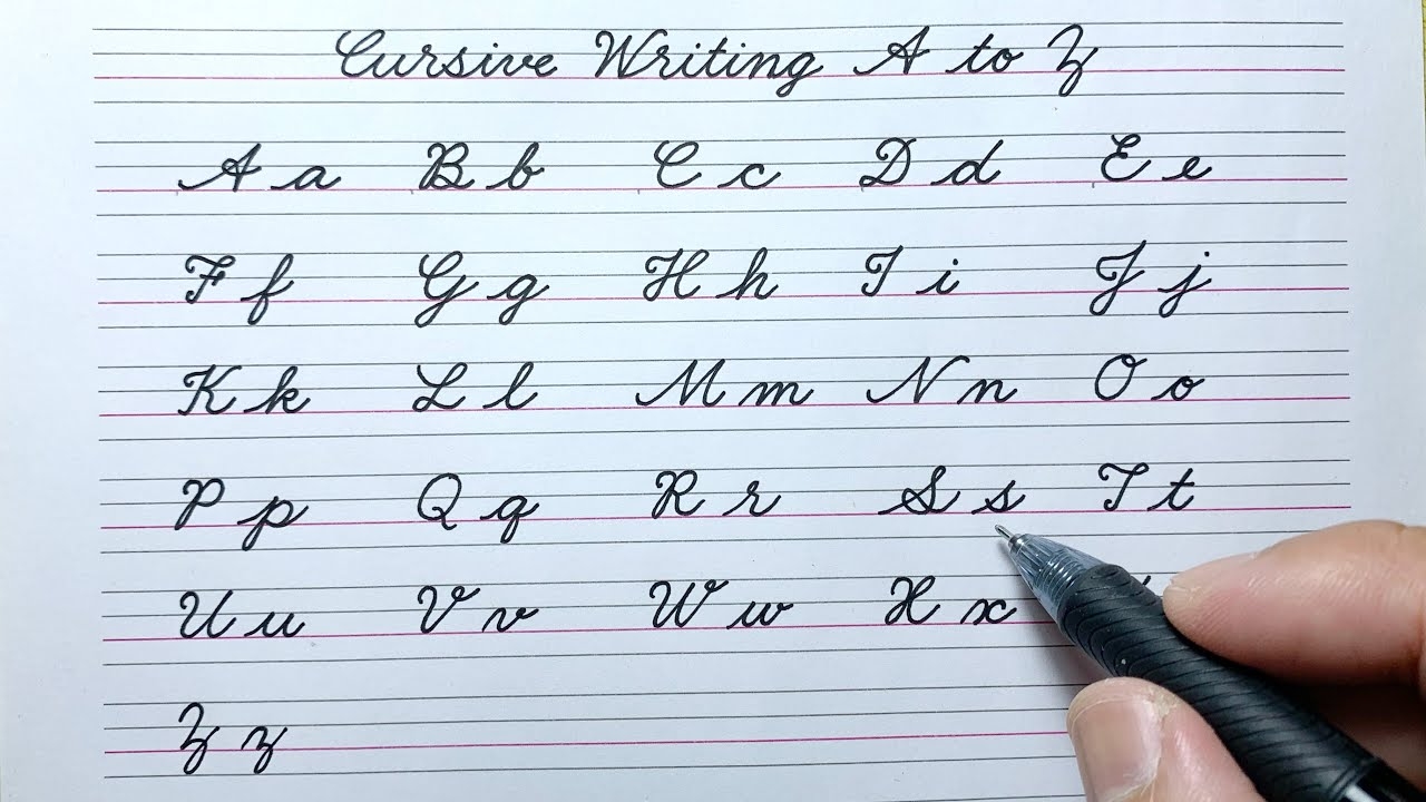 i in cursive writing