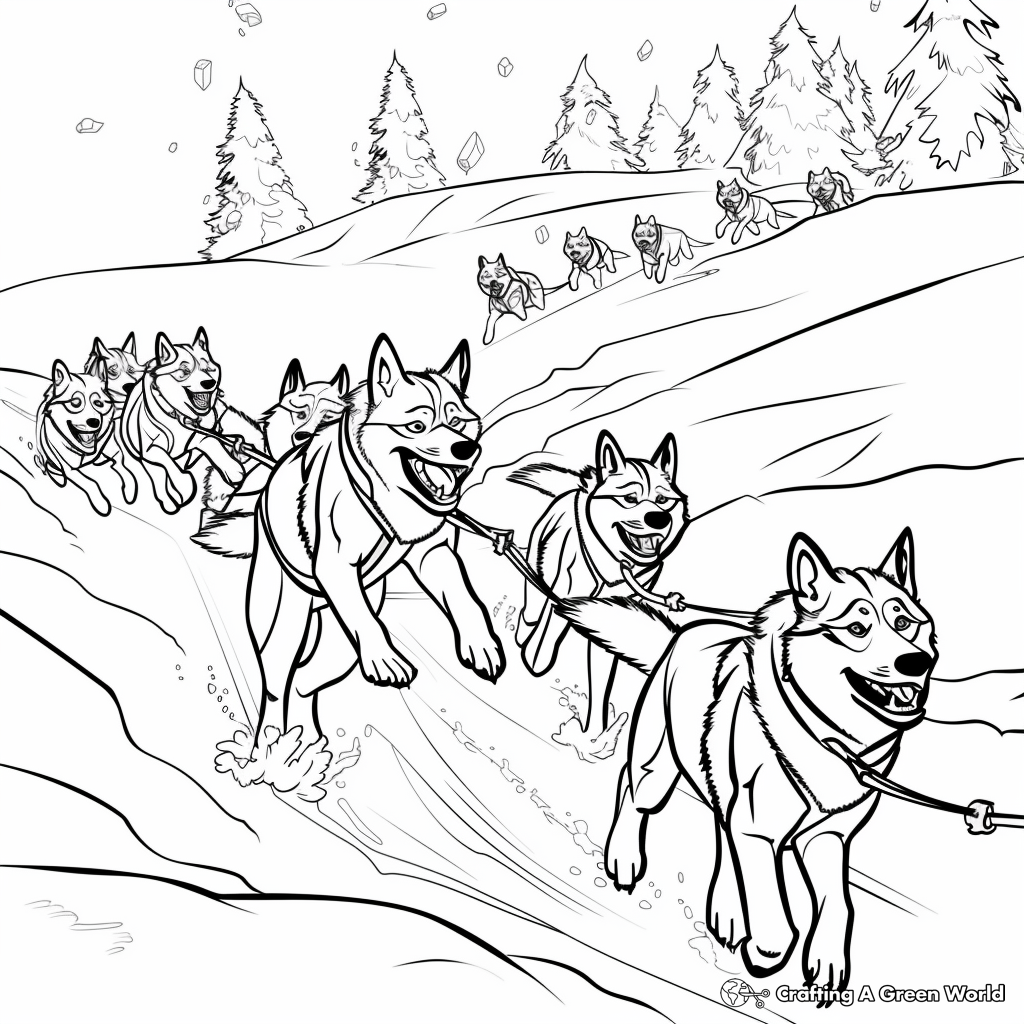 Husky Coloring Pages Free Printable 