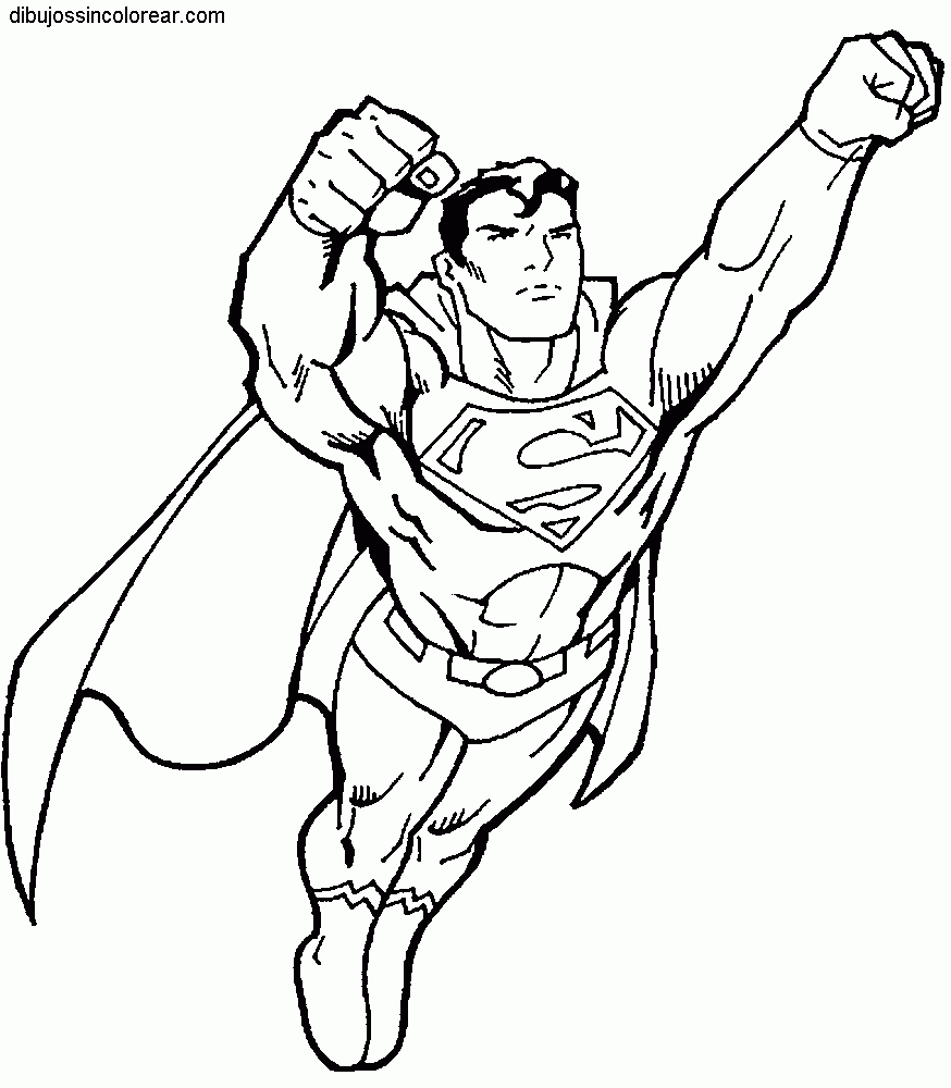 superman pictures to color