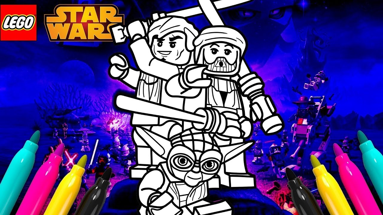 LEGO Star Wars III The Clone Wars Coloring Page For Kids YouTube LEGO Star Wars III The Clone Wars Coloring Page For Kids YouTube