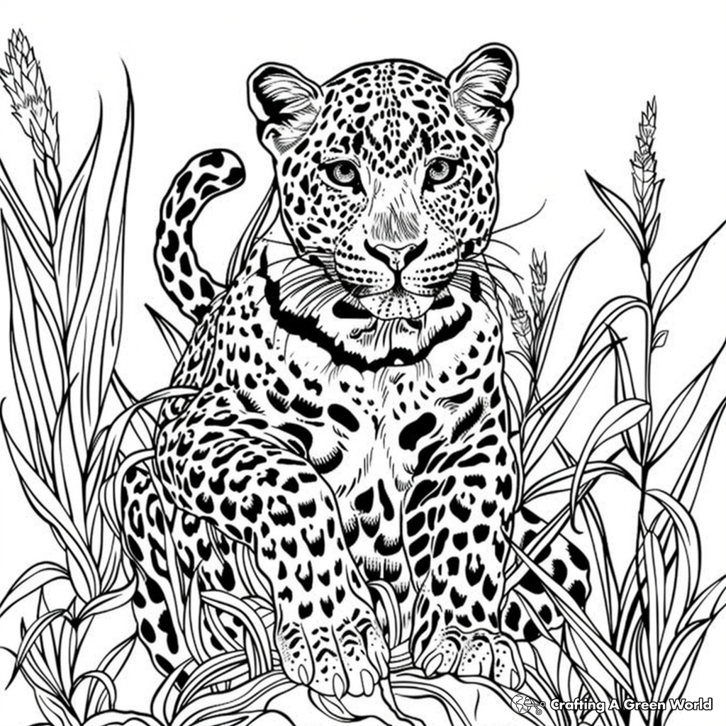 Leopard Coloring Pages Free Printable