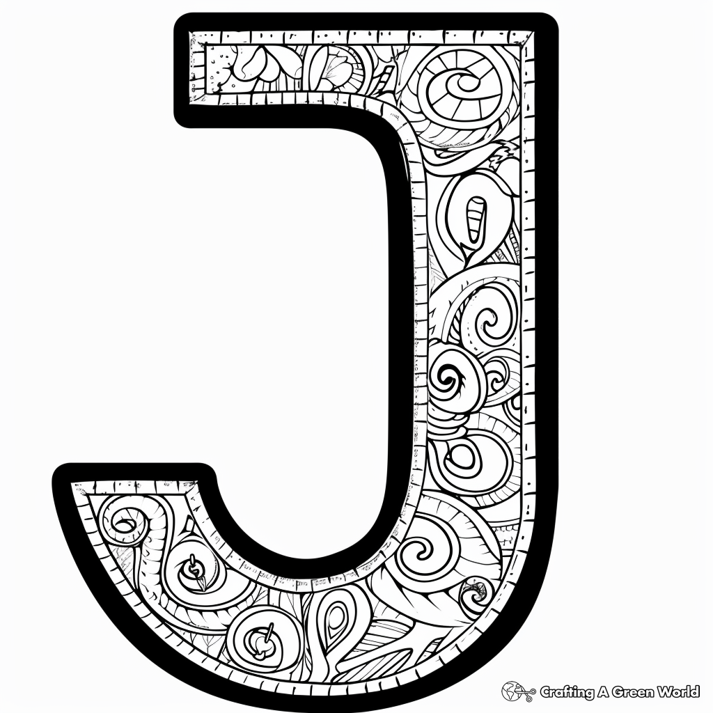 Letter J Coloring Pages Free Printable 