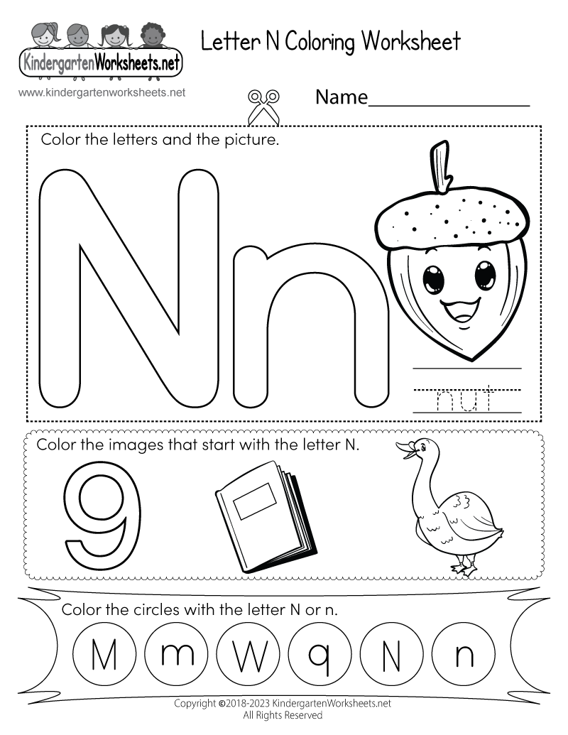 letter n coloring page letter n coloring page