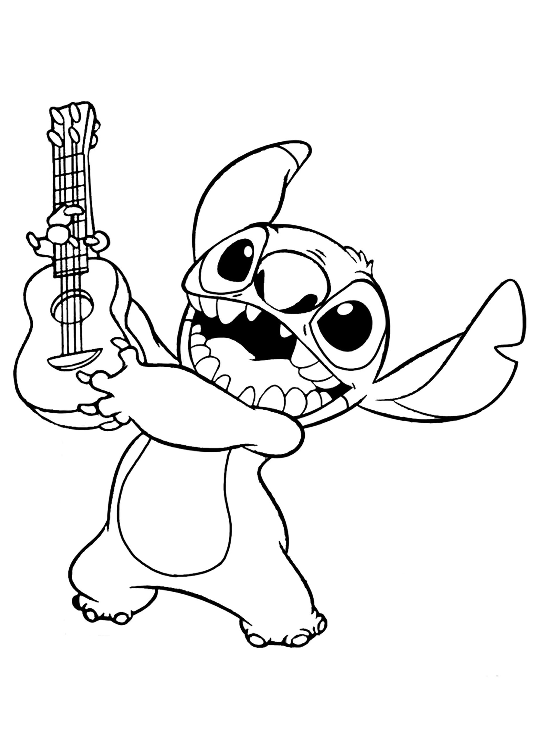 Lilo And Stitch Coloring Page To Print For Free Lilo And Stitch Coloring Pages