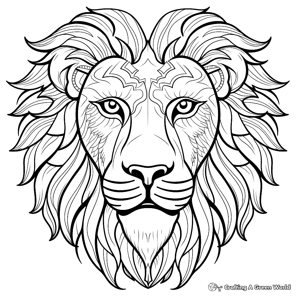 pictures to color of lions