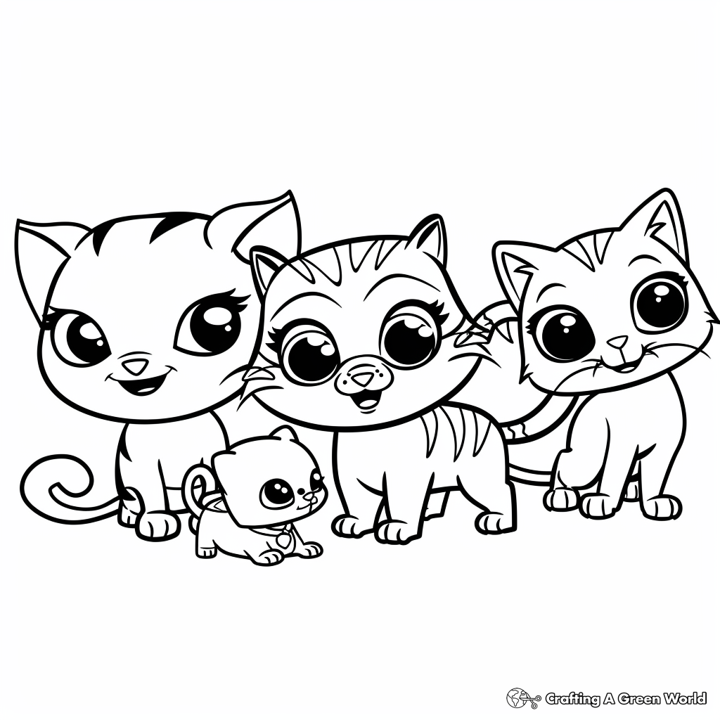 Littlest Pet Shop Coloring Pages Free Printable 