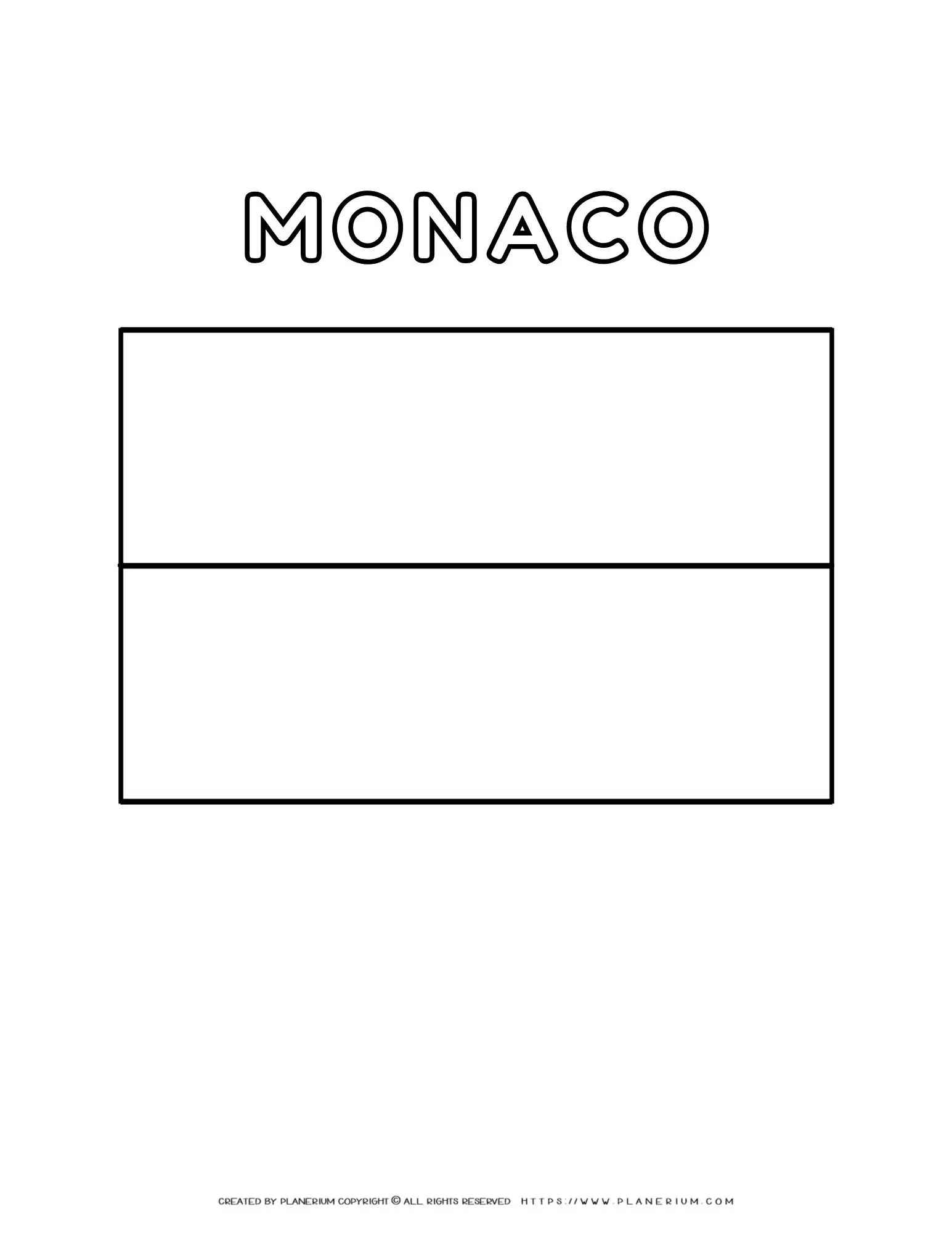 Monaco Flag Coloring Page Fun And Educational Activity Monaco Flag Coloring Page Fun And Educational Activity