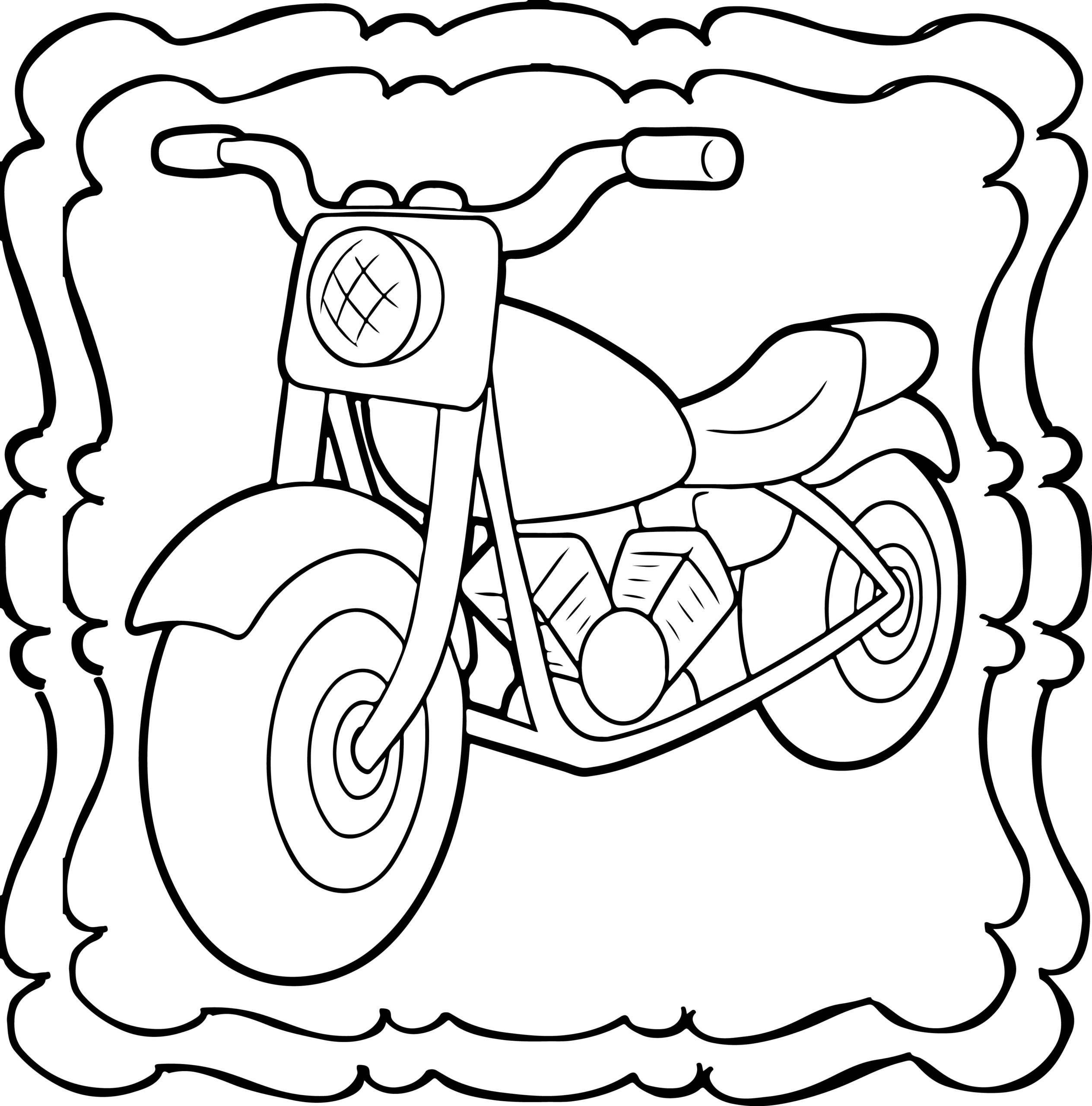 motorcycle pictures to color