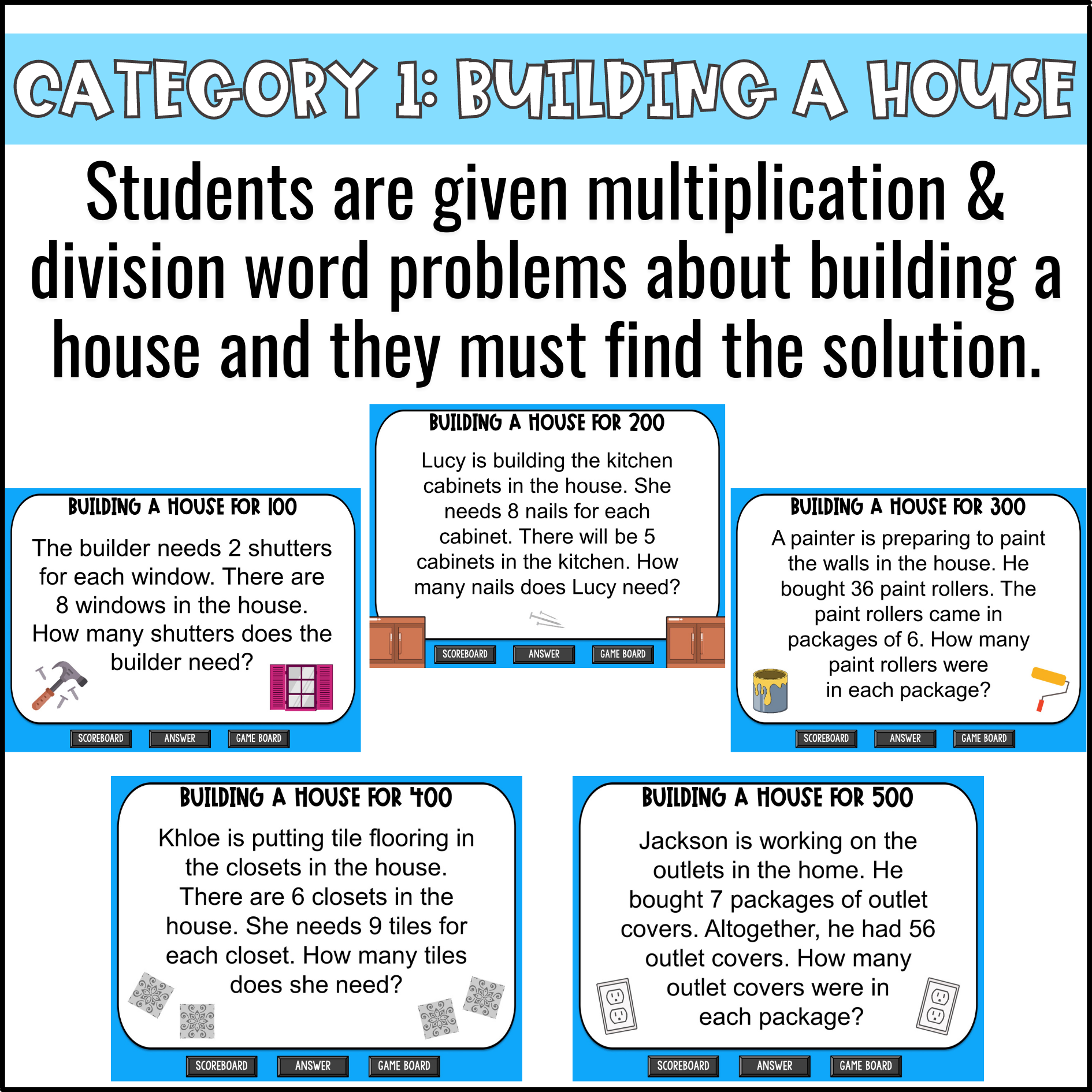 multiply or divide word problems