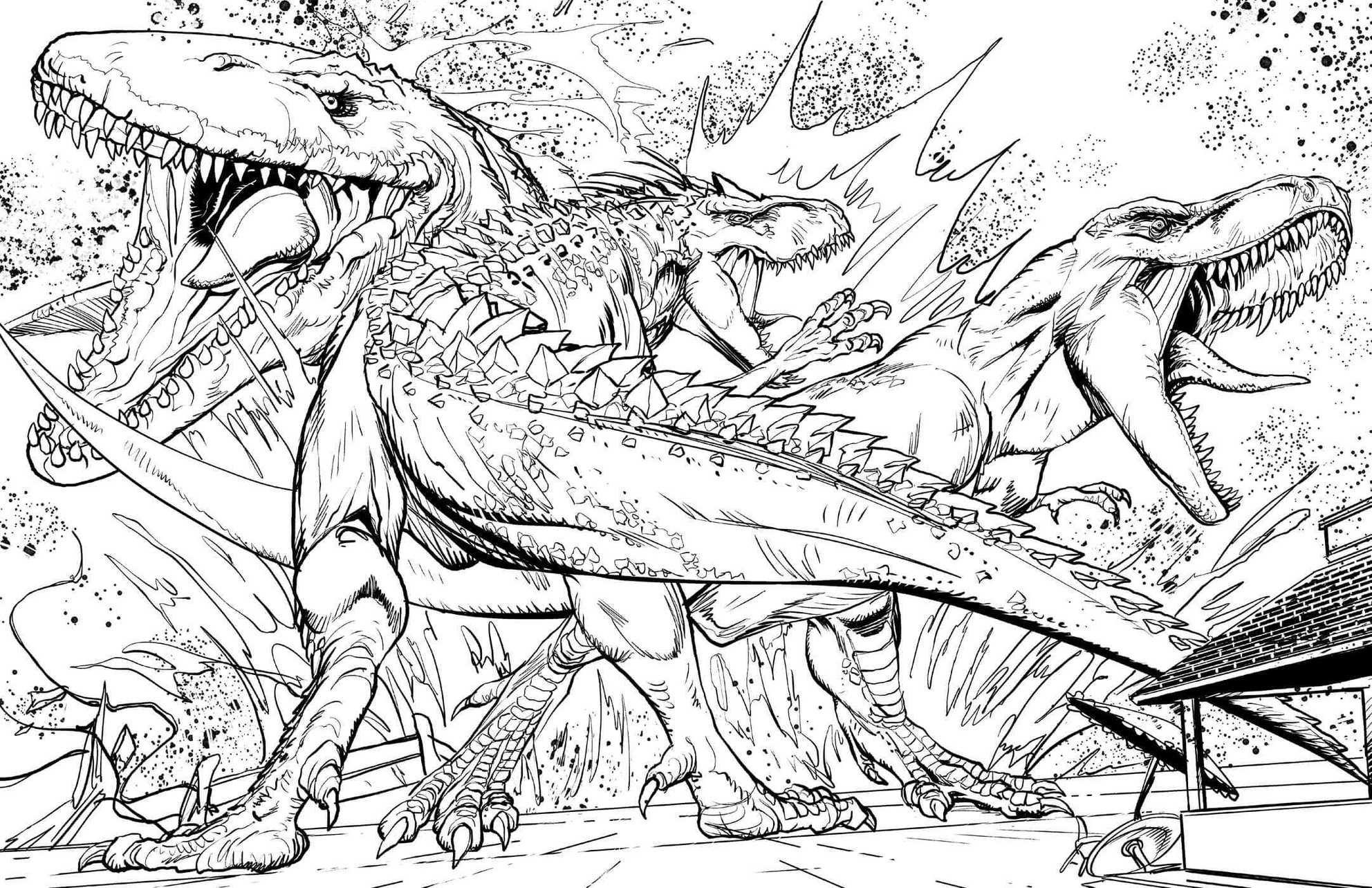 jurassic park coloring pages