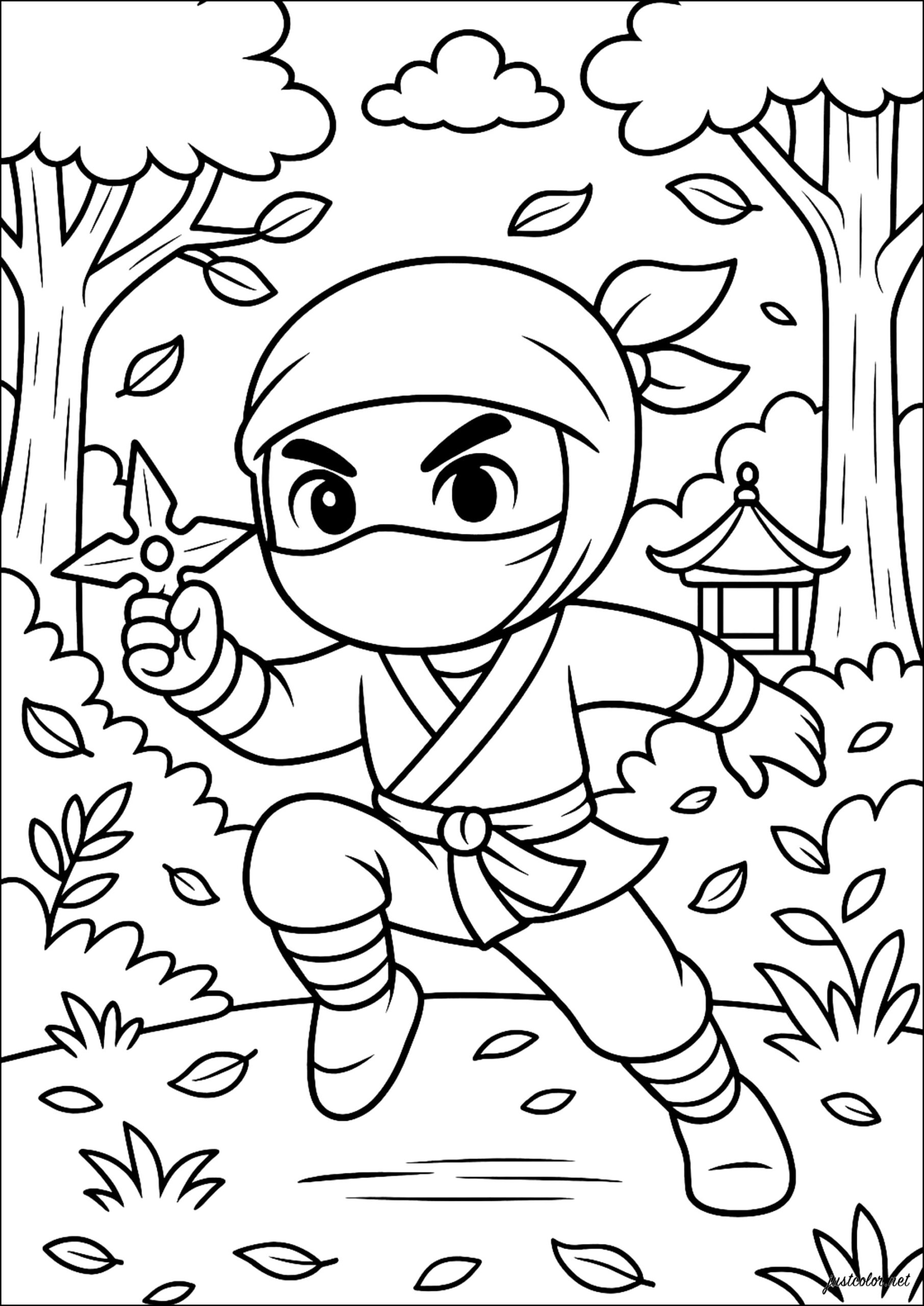 ninja printables coloring sheets