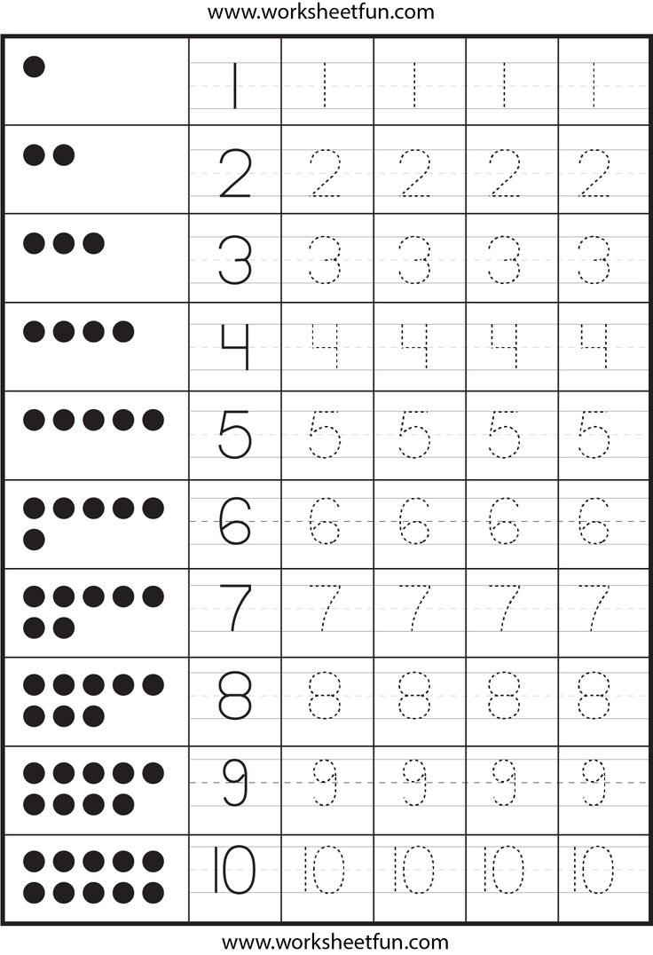 Number Tracing 1 Worksheet FREE Printable Worksheets