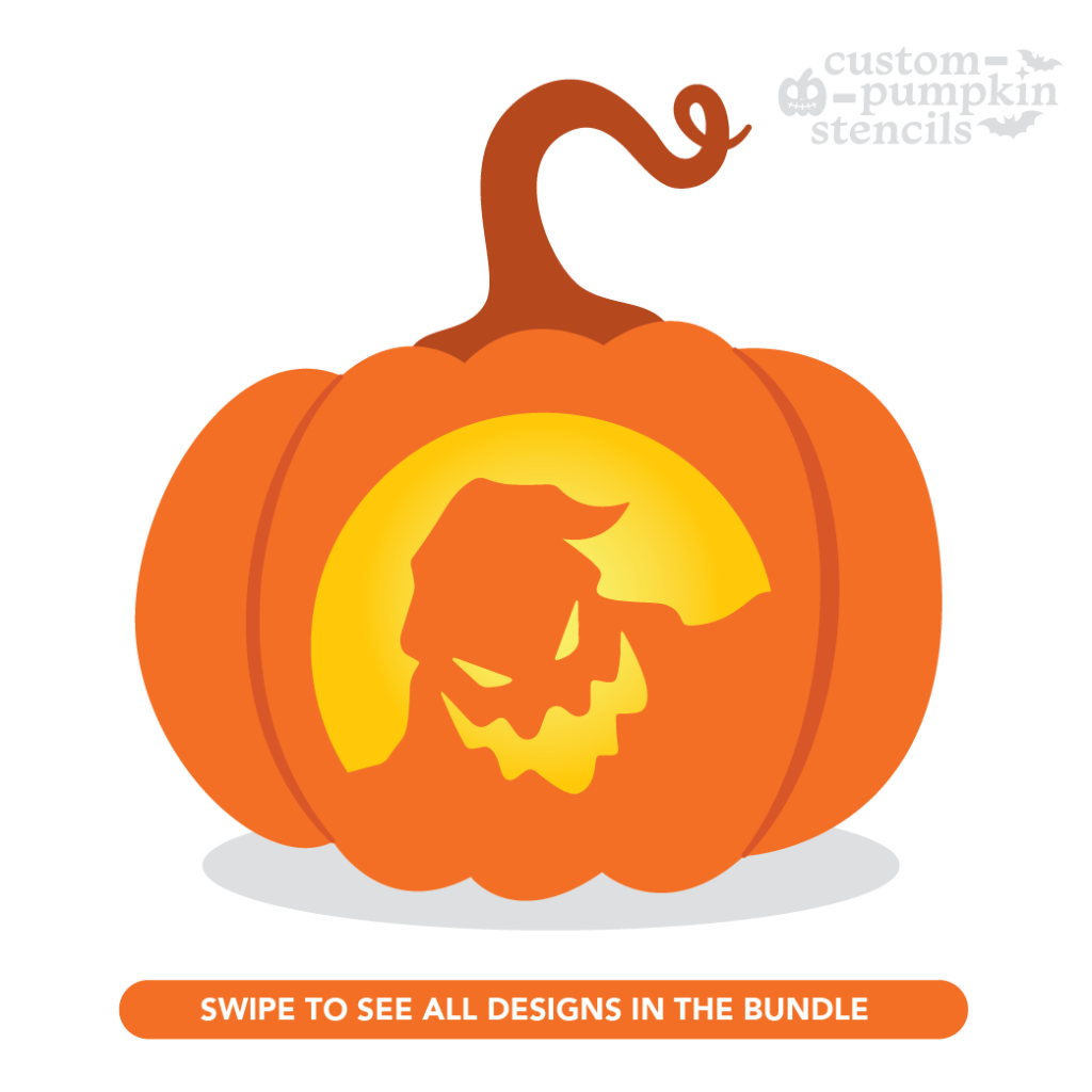 oogie boogie pumpkin template