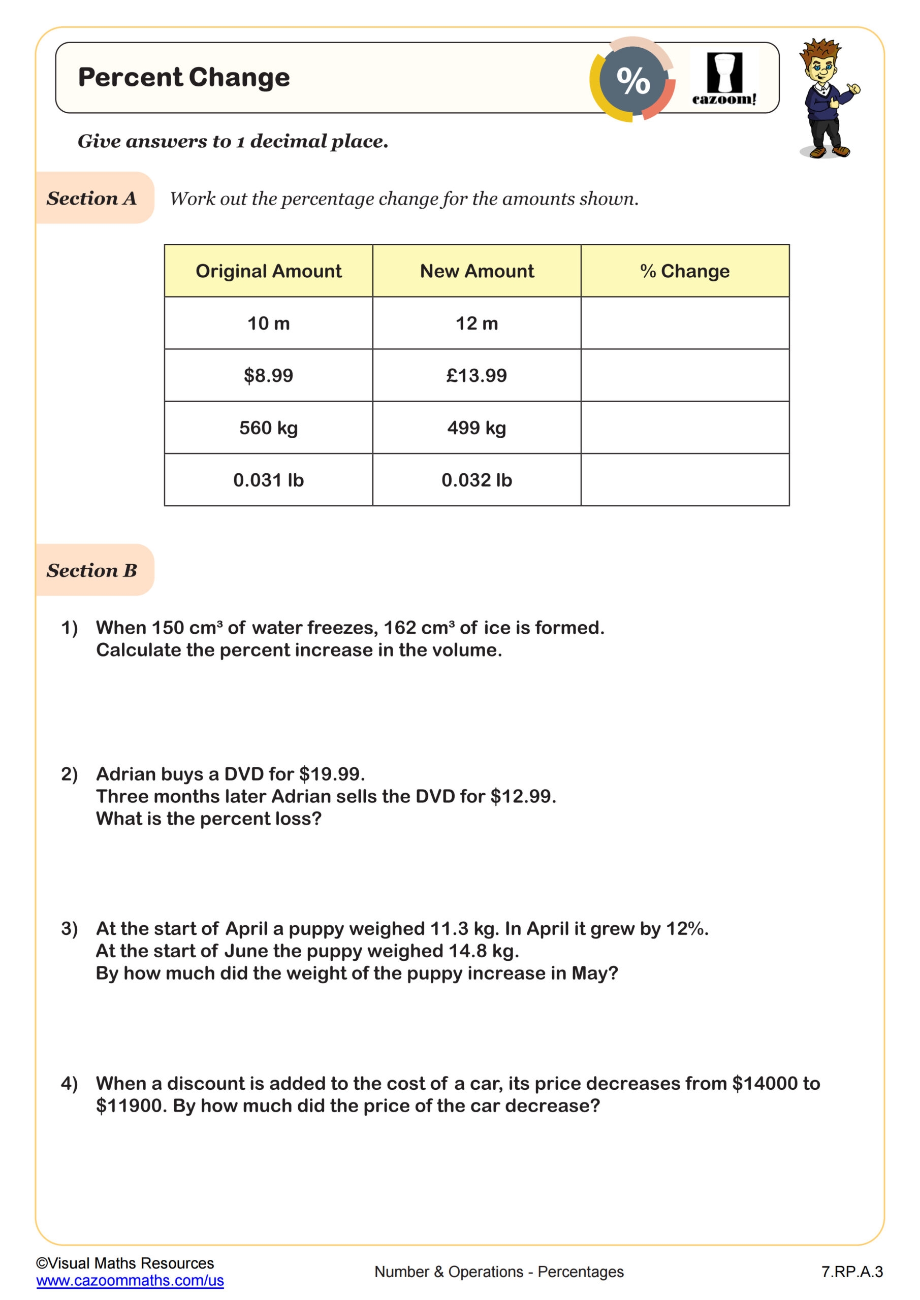 Percent Change Worksheet Fun And Engaging 7th Grade PDF Worksheets Percent Change Worksheet Fun And Engaging 7th Grade PDF Worksheets