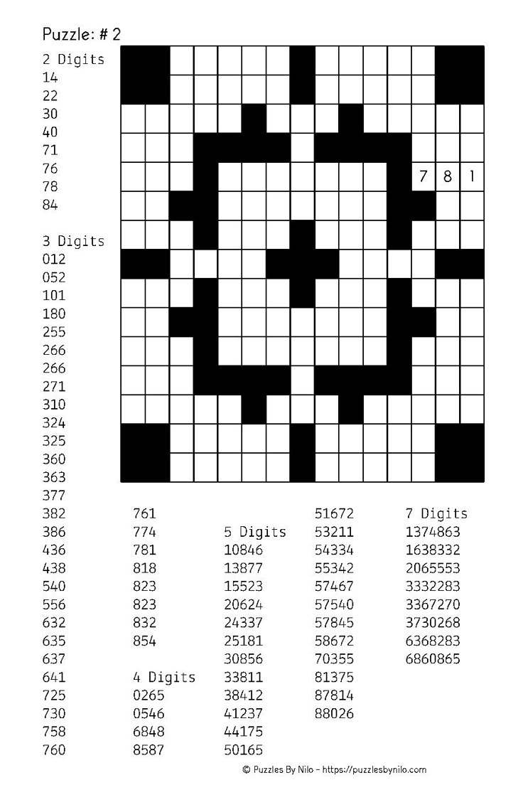 printable number fill in puzzles
