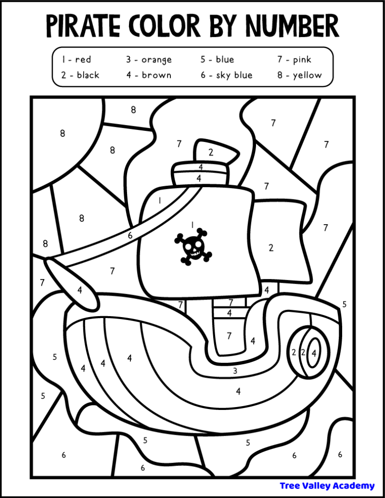 pictures to color by number